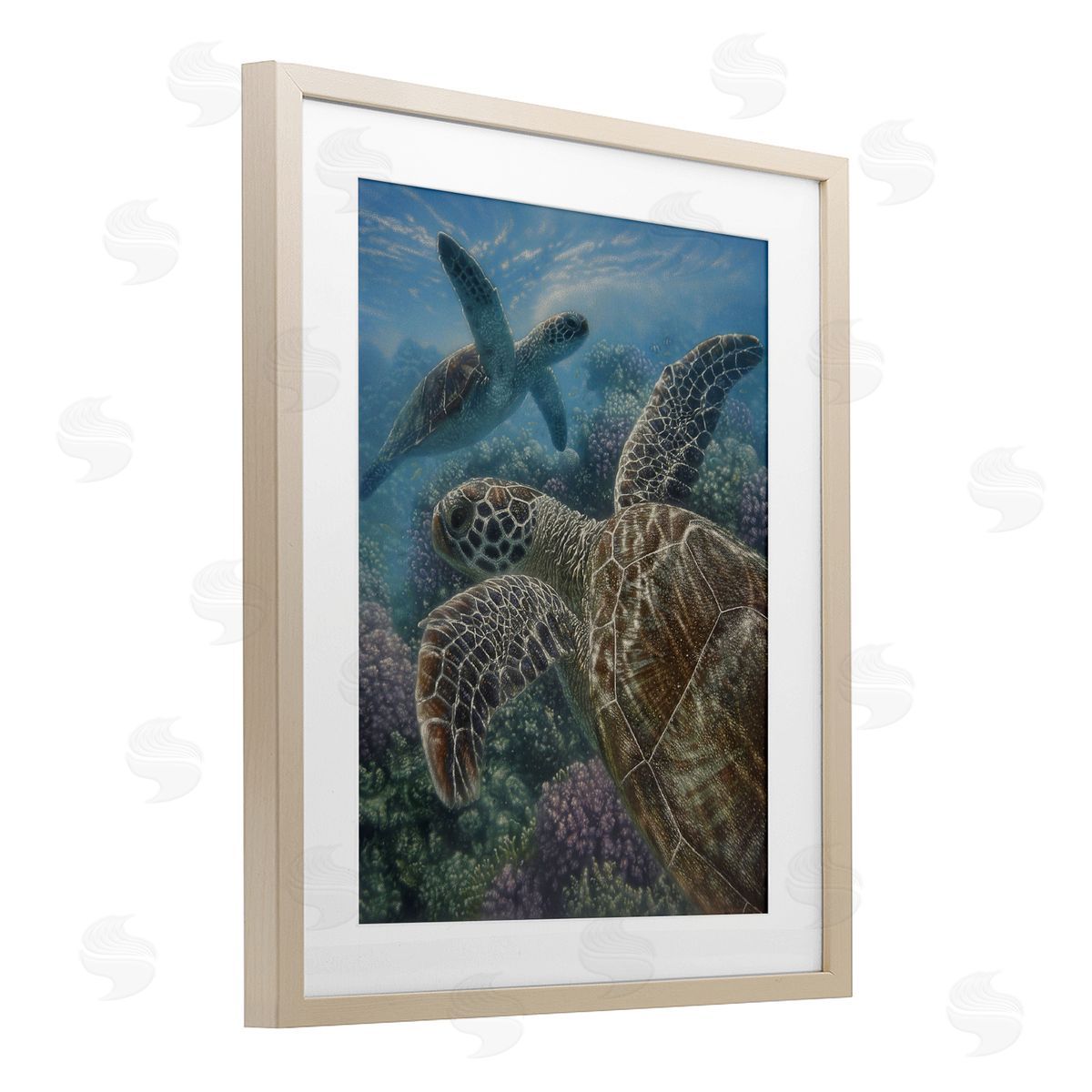 Collin Bogle Turtle Bay over Reef Canvas Wall Art Print