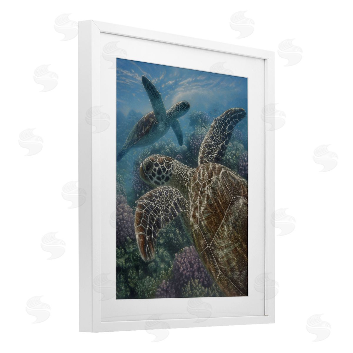 Collin Bogle Turtle Bay over Reef Canvas Wall Art Print