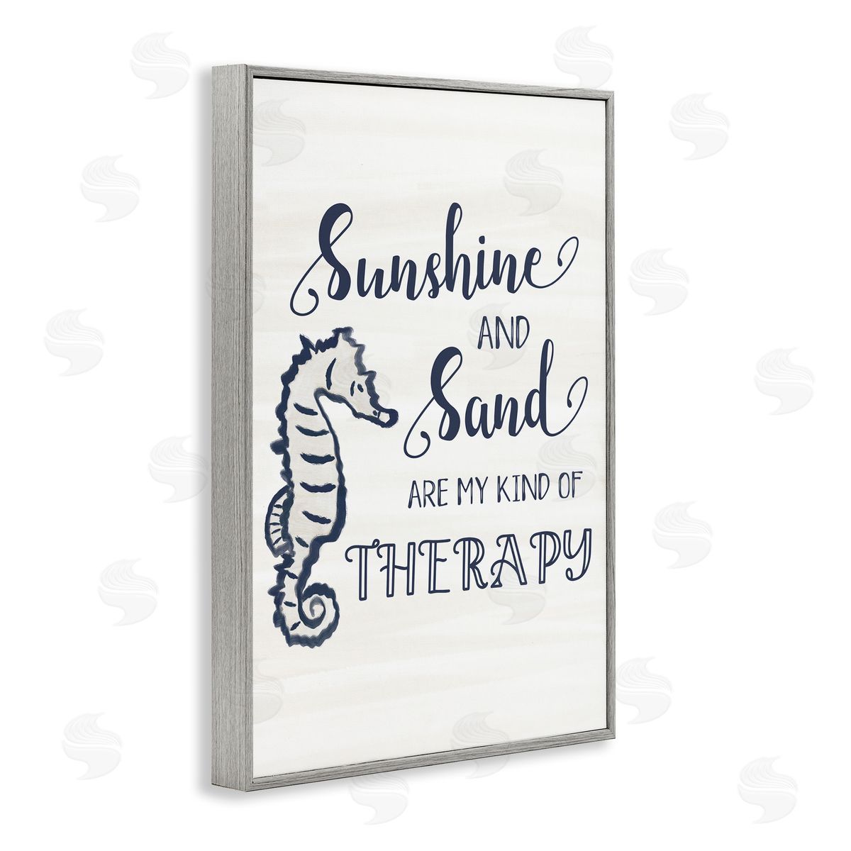 JJ Design House LLC Sunshine & Sand My Kind of Therapy Canvas Wall Art Print
