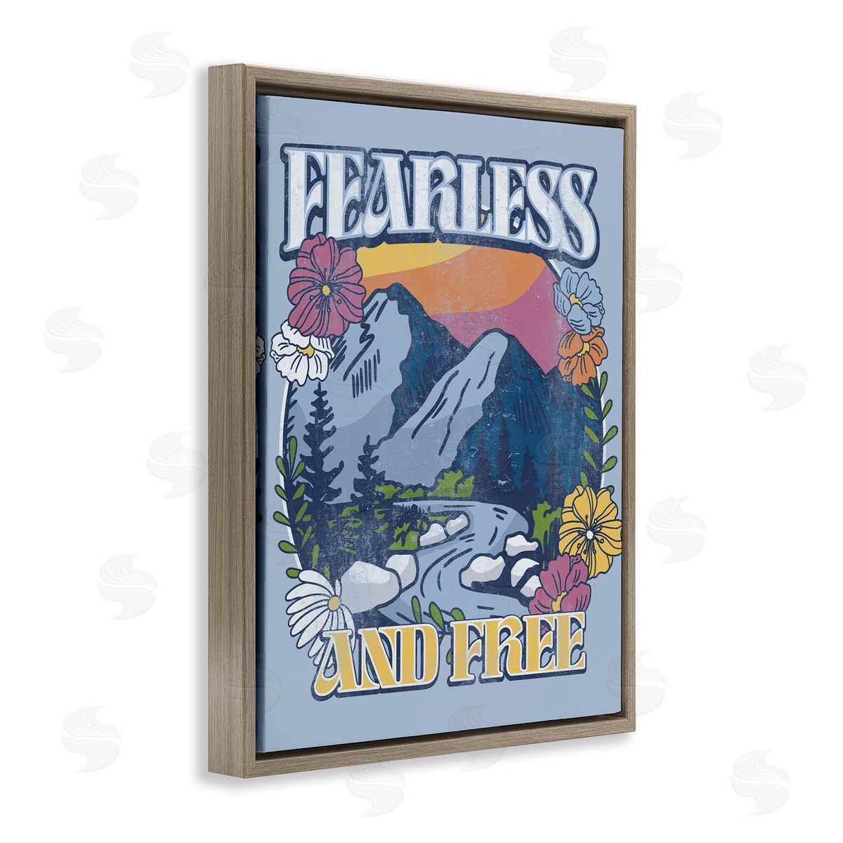 Jedco Brands, Inc. Fearless And Free Mountains Canvas Wall Art Print