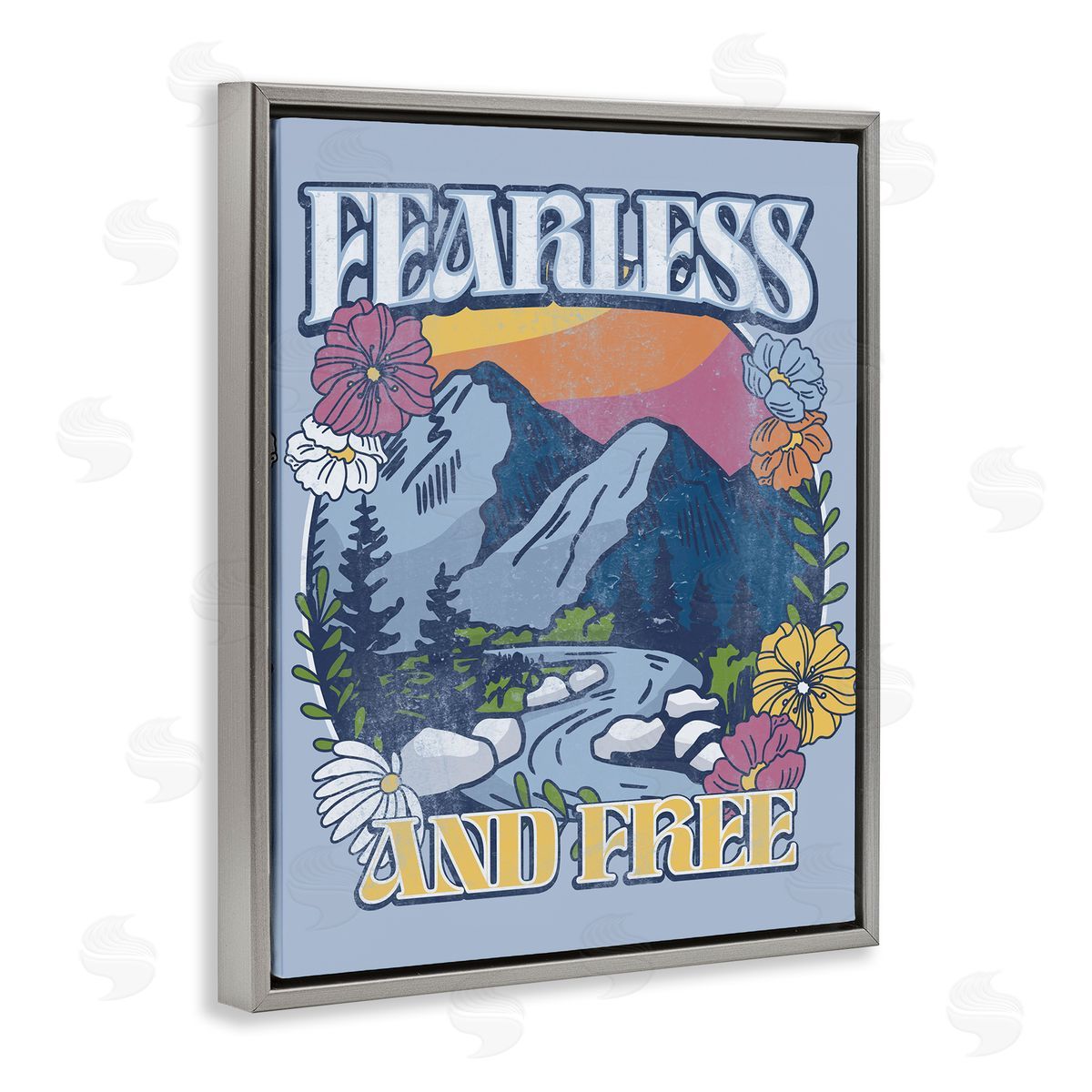 Jedco Brands, Inc. Fearless And Free Mountains Canvas Wall Art Print