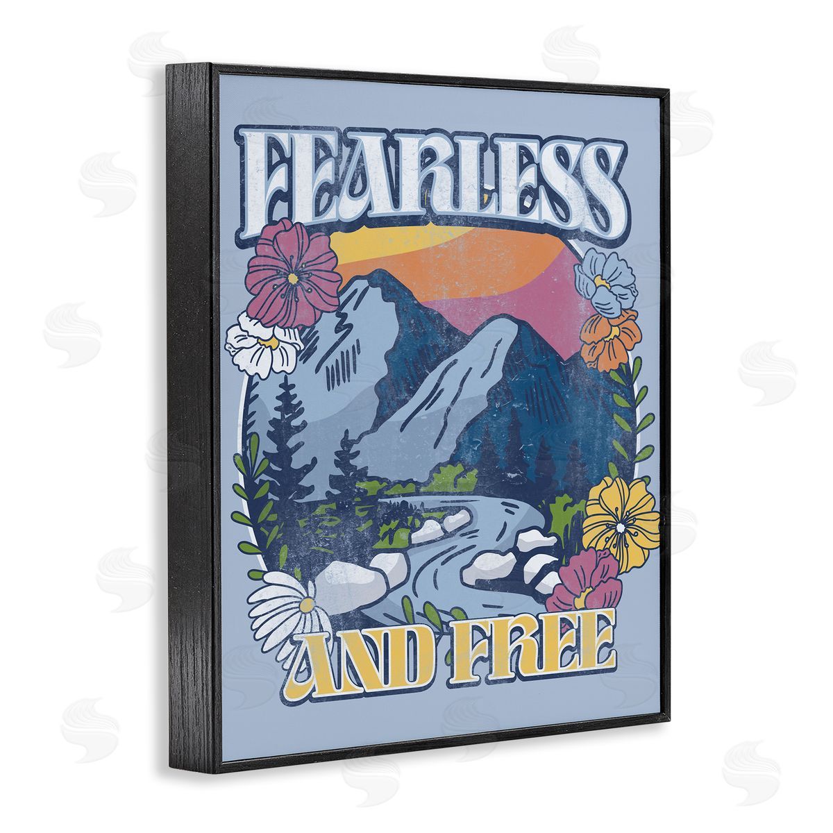 Jedco Brands, Inc. Fearless And Free Mountains Canvas Wall Art Print
