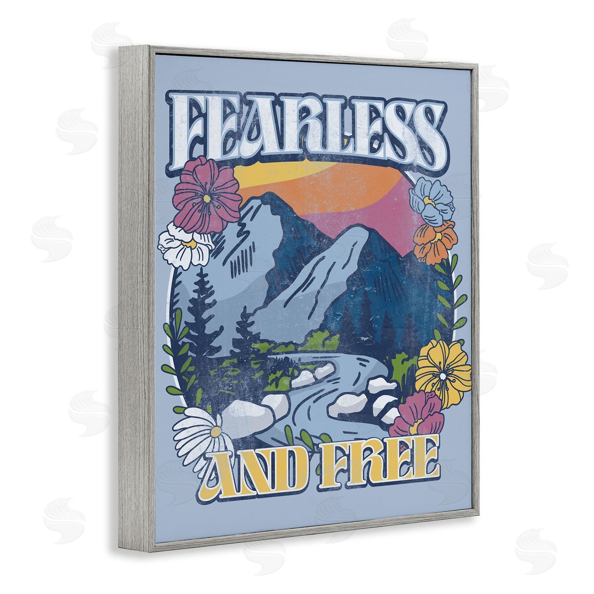 Jedco Brands, Inc. Fearless And Free Mountains Canvas Wall Art Print
