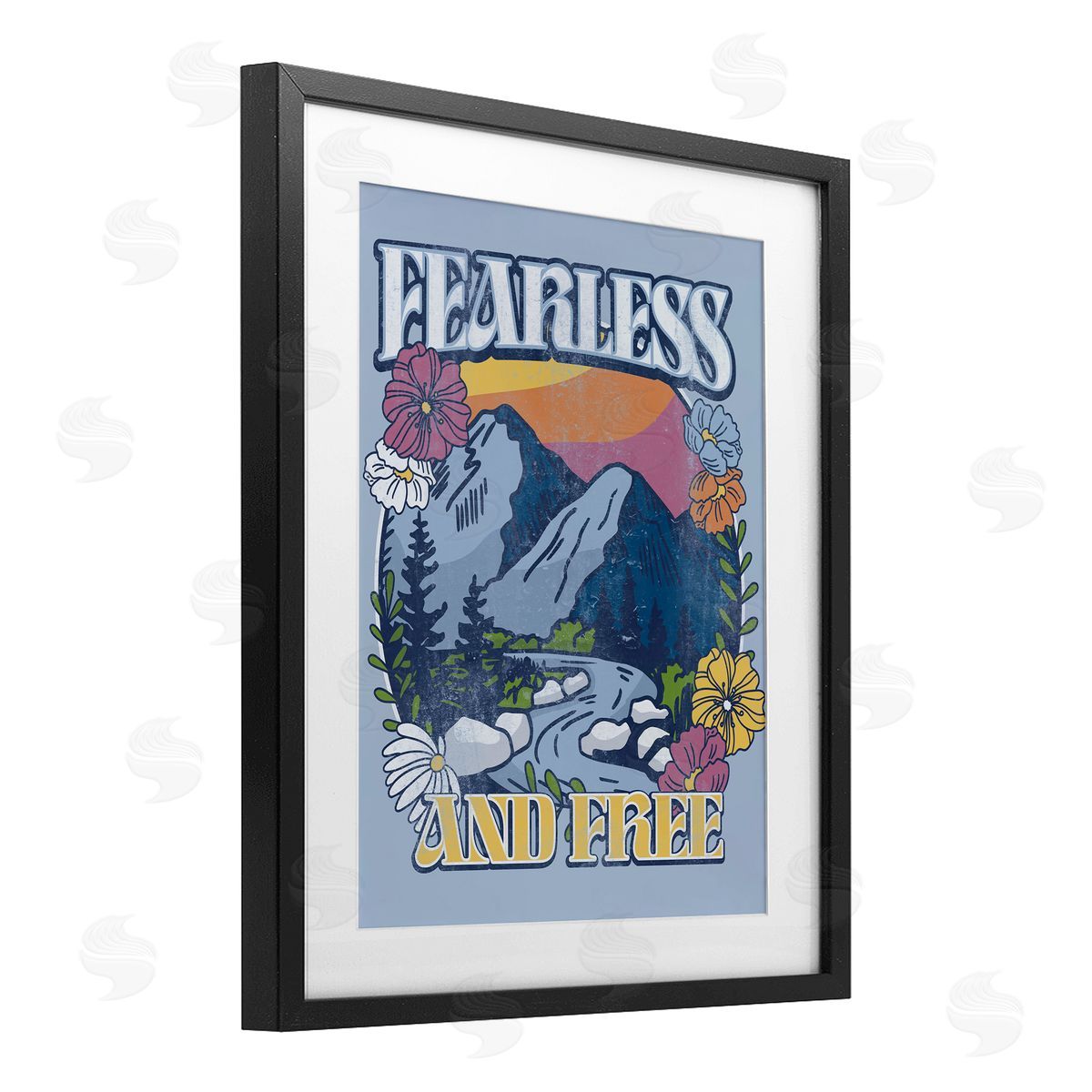 Jedco Brands, Inc. Fearless And Free Mountains Canvas Wall Art Print