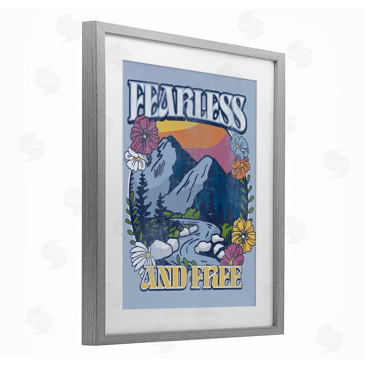Jedco Brands, Inc. Fearless And Free Mountains Canvas Wall Art Print