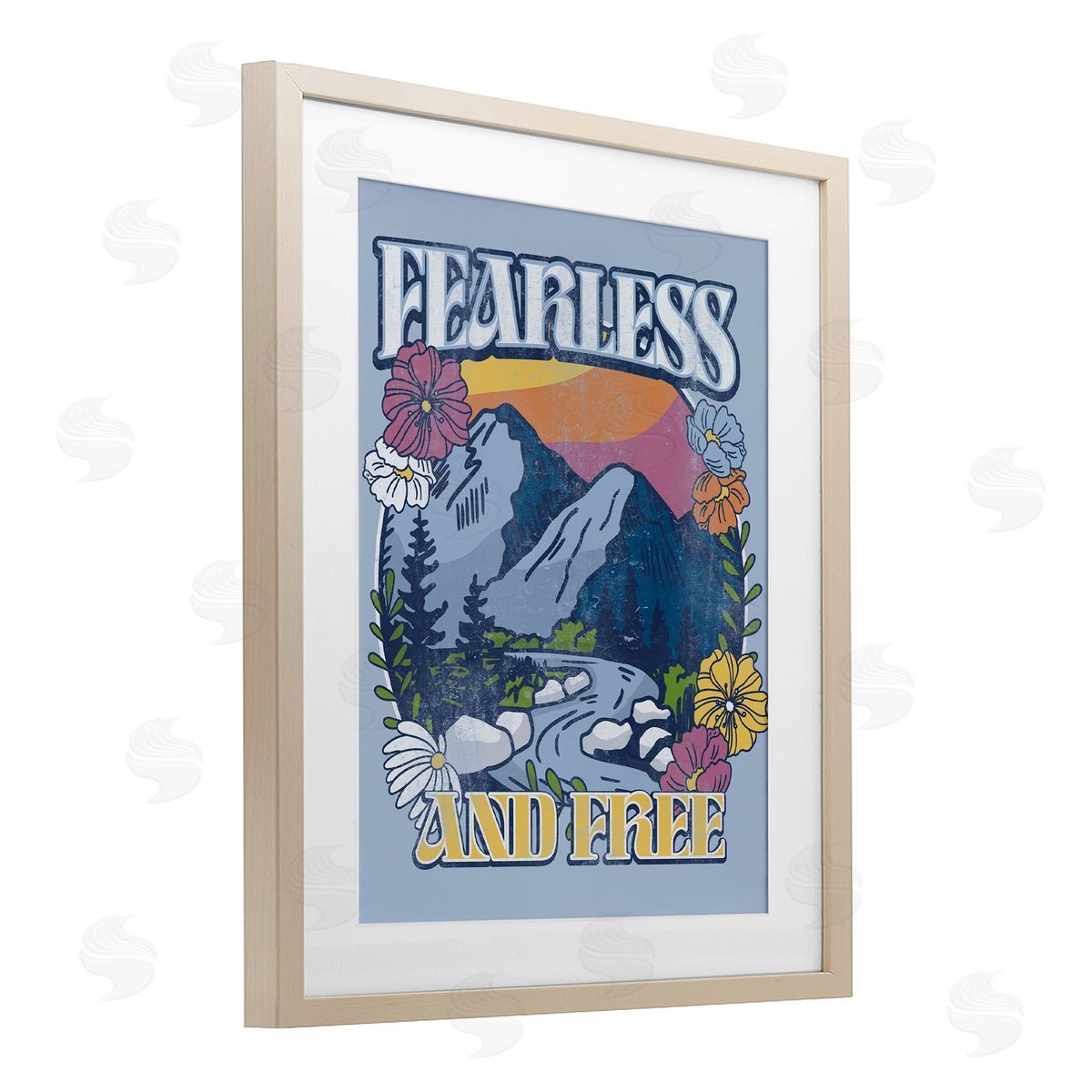 Jedco Brands, Inc. Fearless And Free Mountains Canvas Wall Art Print
