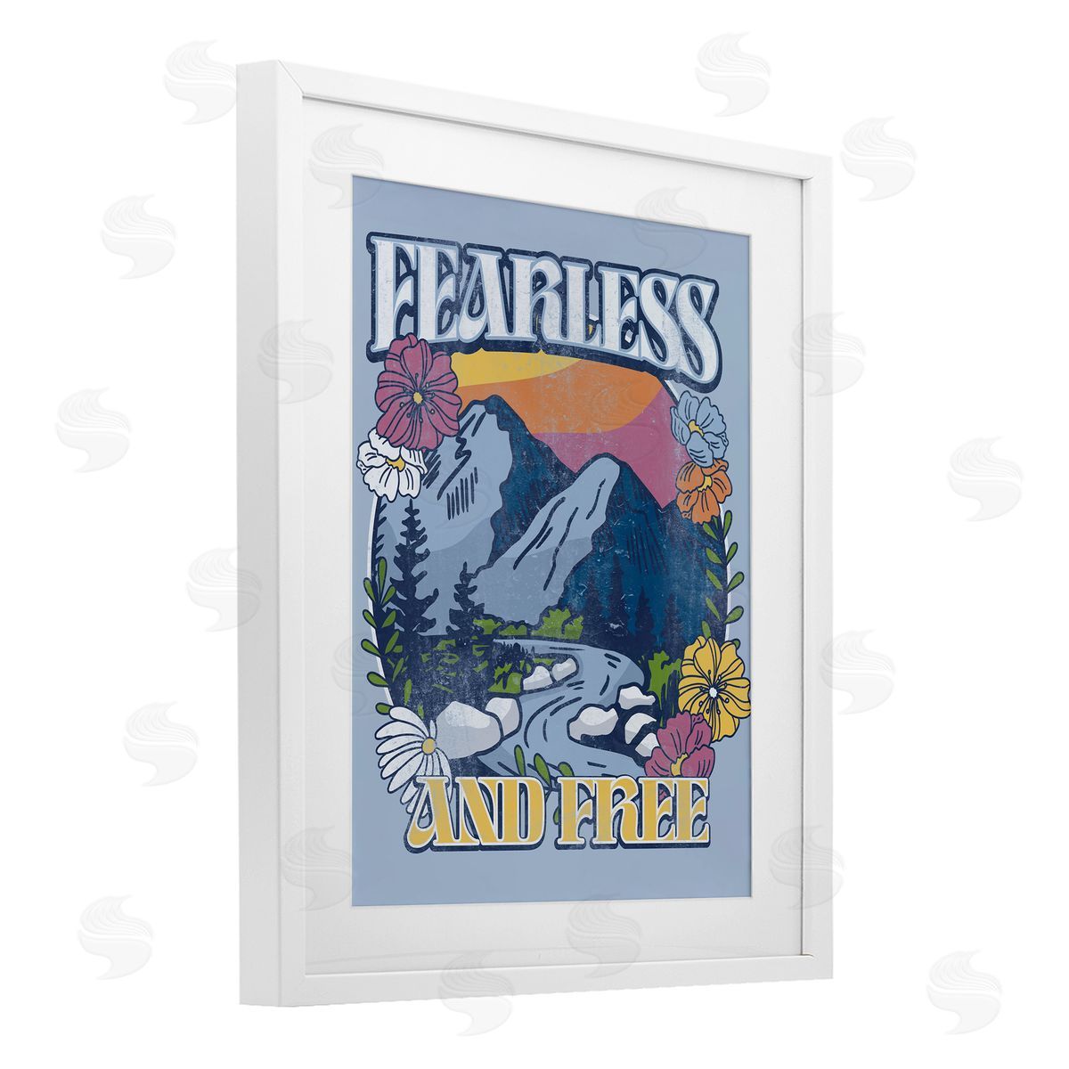 Jedco Brands, Inc. Fearless And Free Mountains Canvas Wall Art Print
