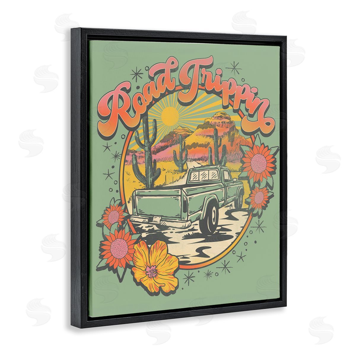 Jedco Brands, Inc. Road Trippin Retro Truck Canvas Wall Art Print