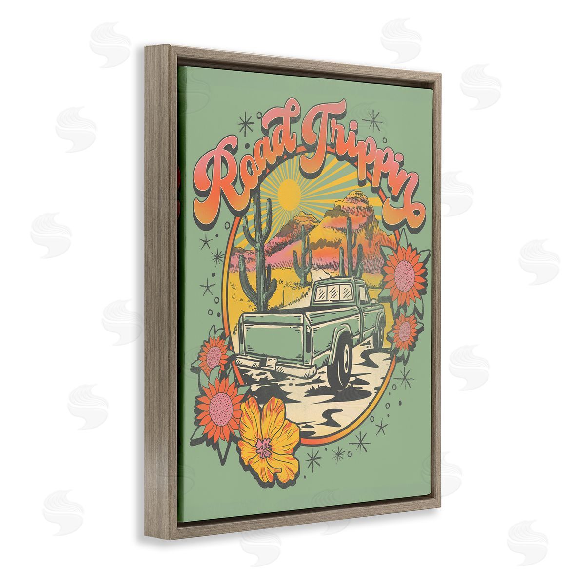 Jedco Brands, Inc. Road Trippin Retro Truck Canvas Wall Art Print