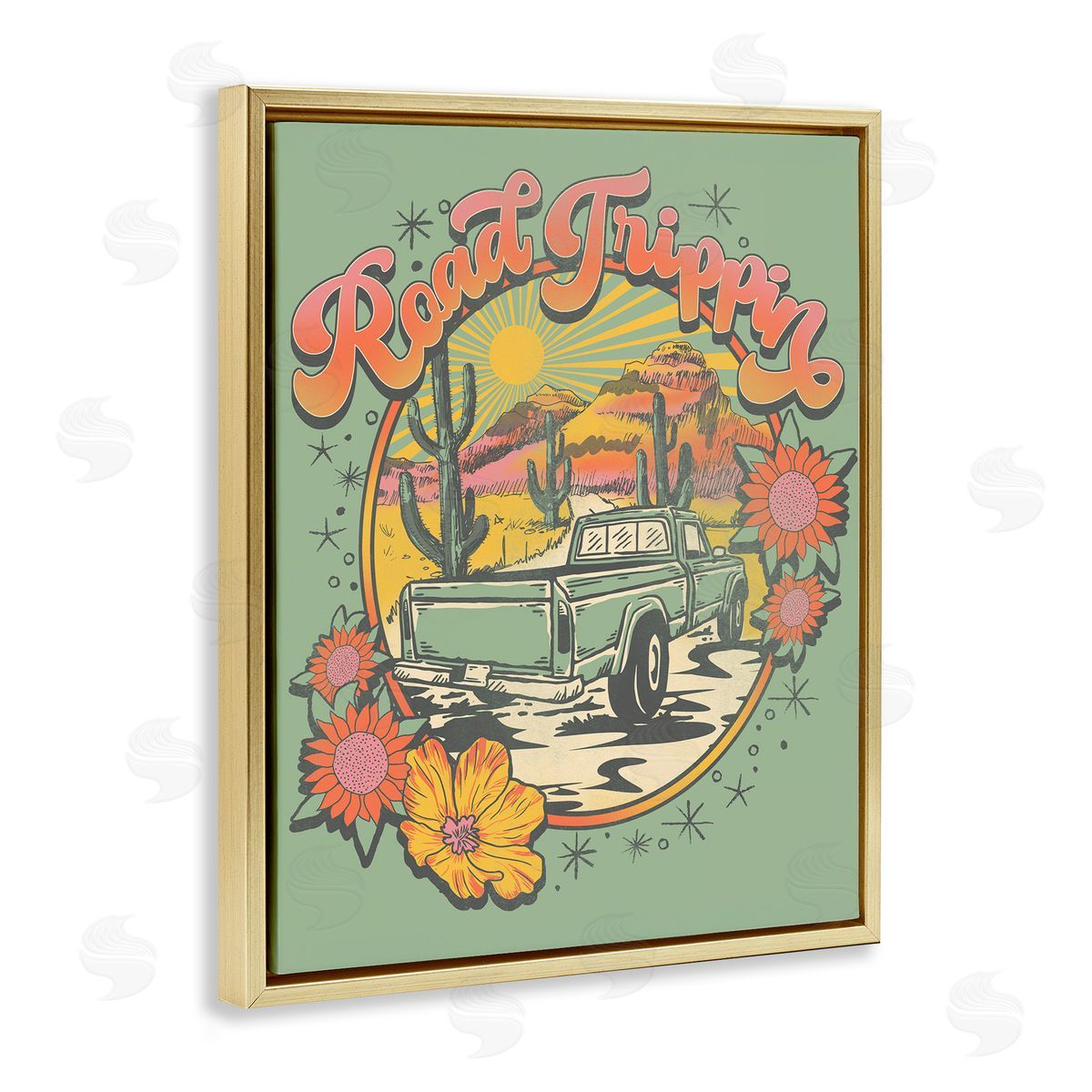 Jedco Brands, Inc. Road Trippin Retro Truck Canvas Wall Art Print
