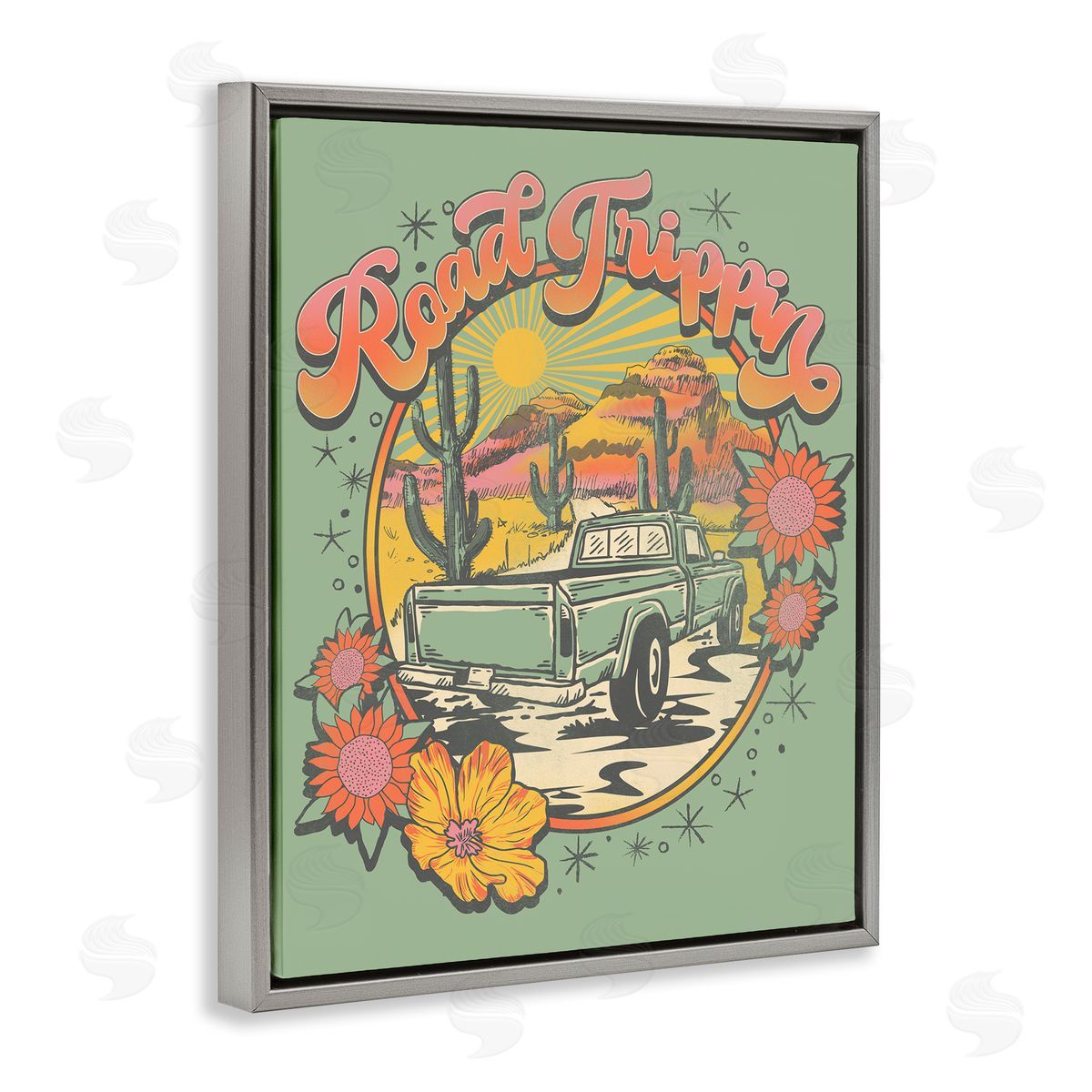 Jedco Brands, Inc. Road Trippin Retro Truck Canvas Wall Art Print
