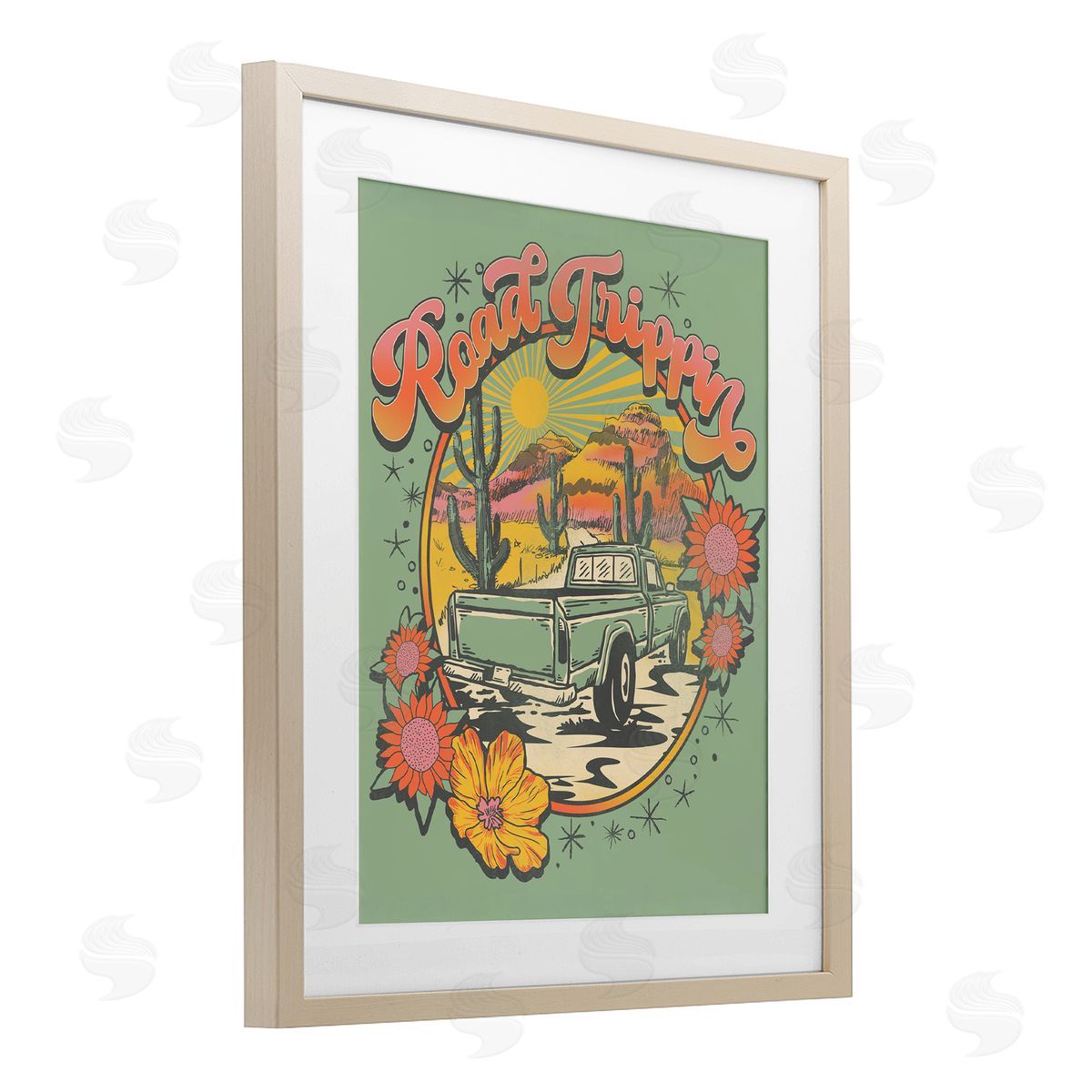 Jedco Brands, Inc. Road Trippin Retro Truck Canvas Wall Art Print