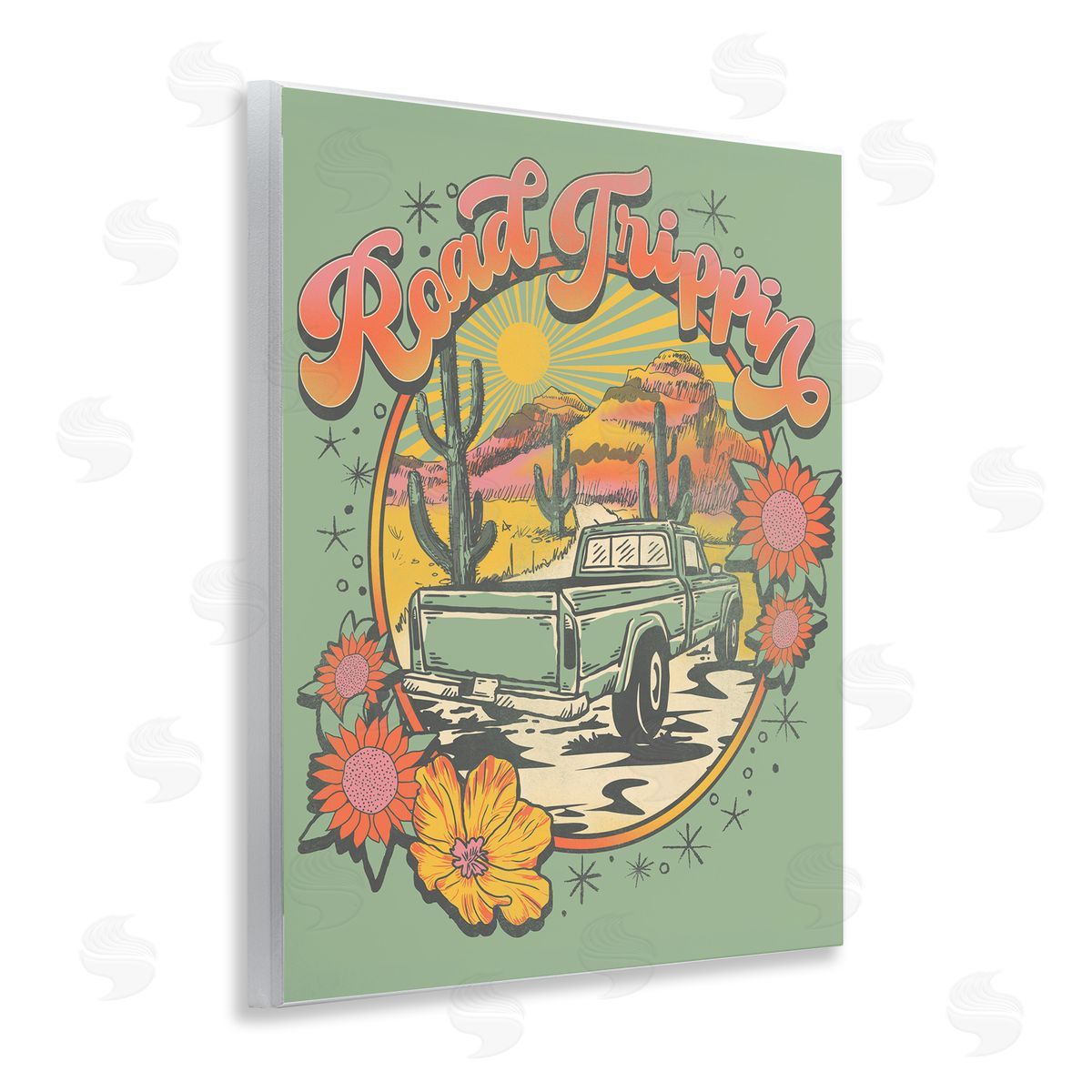 Jedco Brands, Inc. Road Trippin Retro Truck Canvas Wall Art Print