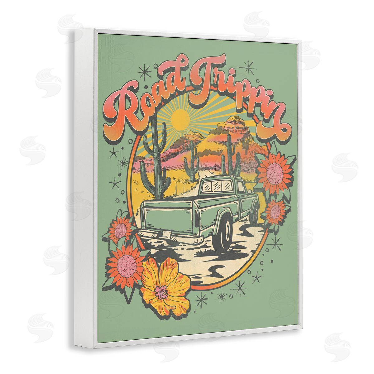 Jedco Brands, Inc. Road Trippin Retro Truck Canvas Wall Art Print