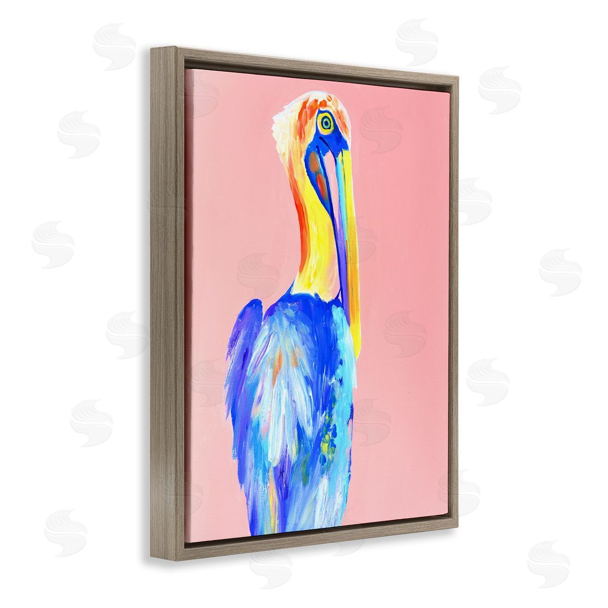 Jennifer Seeley Pink Pelican Expression Canvas Wall Art Print
