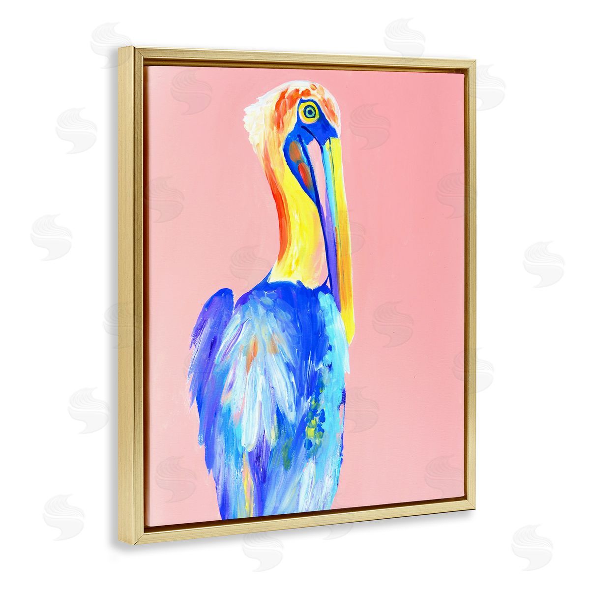 Jennifer Seeley Pink Pelican Expression Canvas Wall Art Print