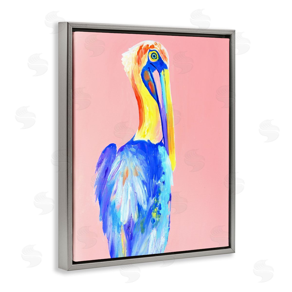 Jennifer Seeley Pink Pelican Expression Canvas Wall Art Print