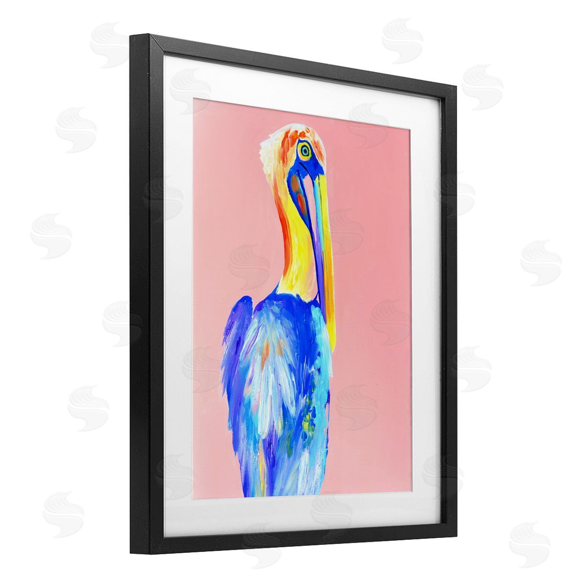 Jennifer Seeley Pink Pelican Expression Canvas Wall Art Print