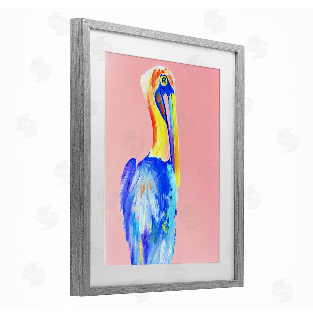 Jennifer Seeley Pink Pelican Expression Canvas Wall Art Print