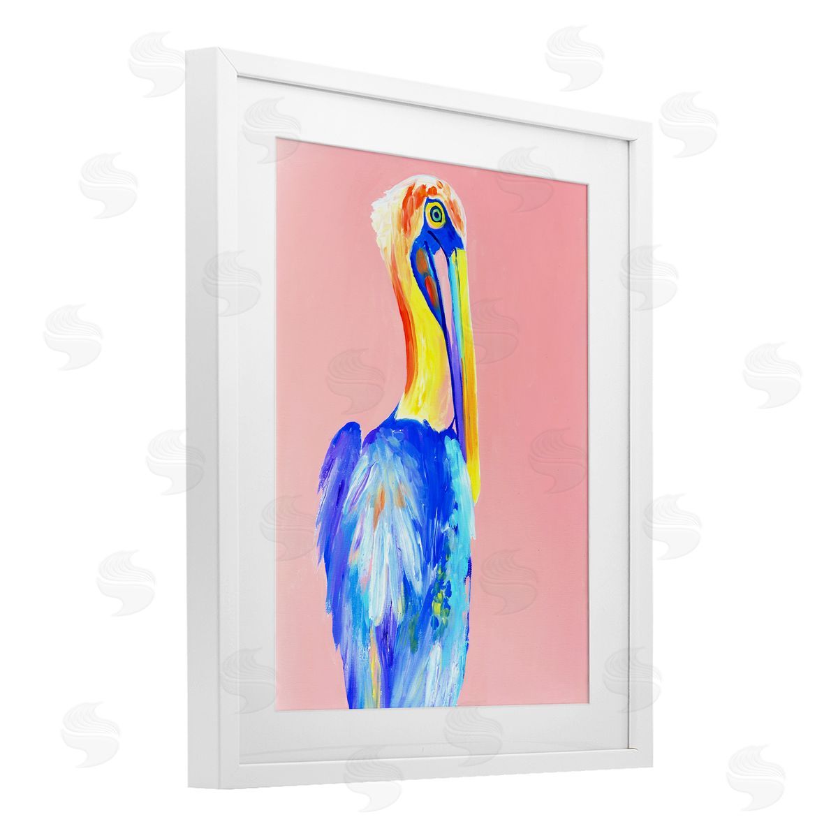 Jennifer Seeley Pink Pelican Expression Canvas Wall Art Print
