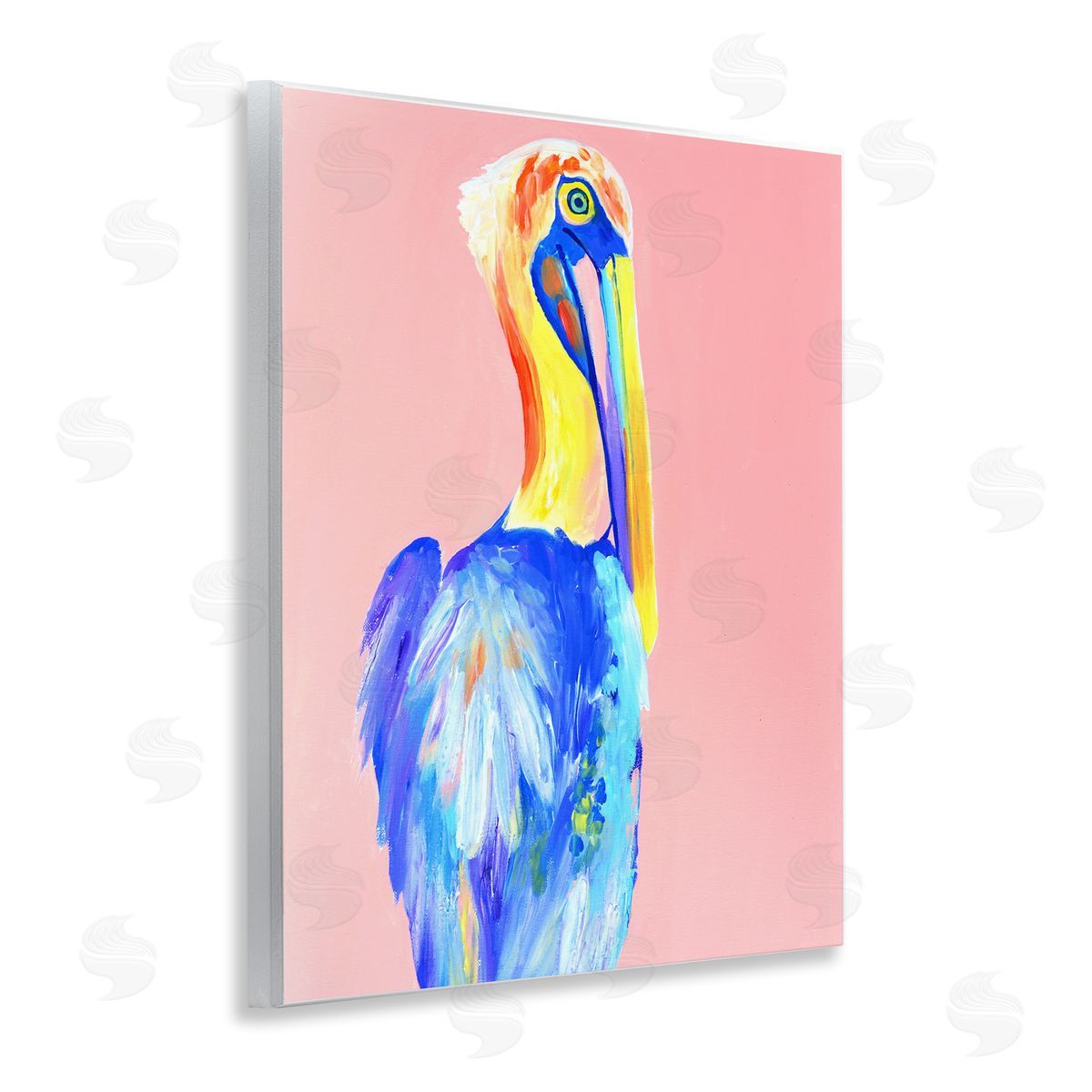 Jennifer Seeley Pink Pelican Expression Canvas Wall Art Print