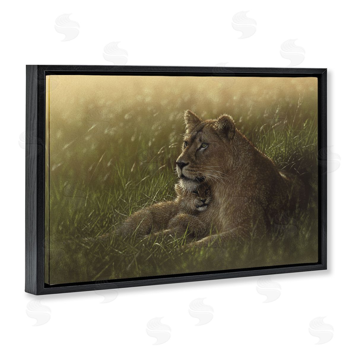Collin Bogle Safe Haven Lion Cub Canvas Wall Art Print