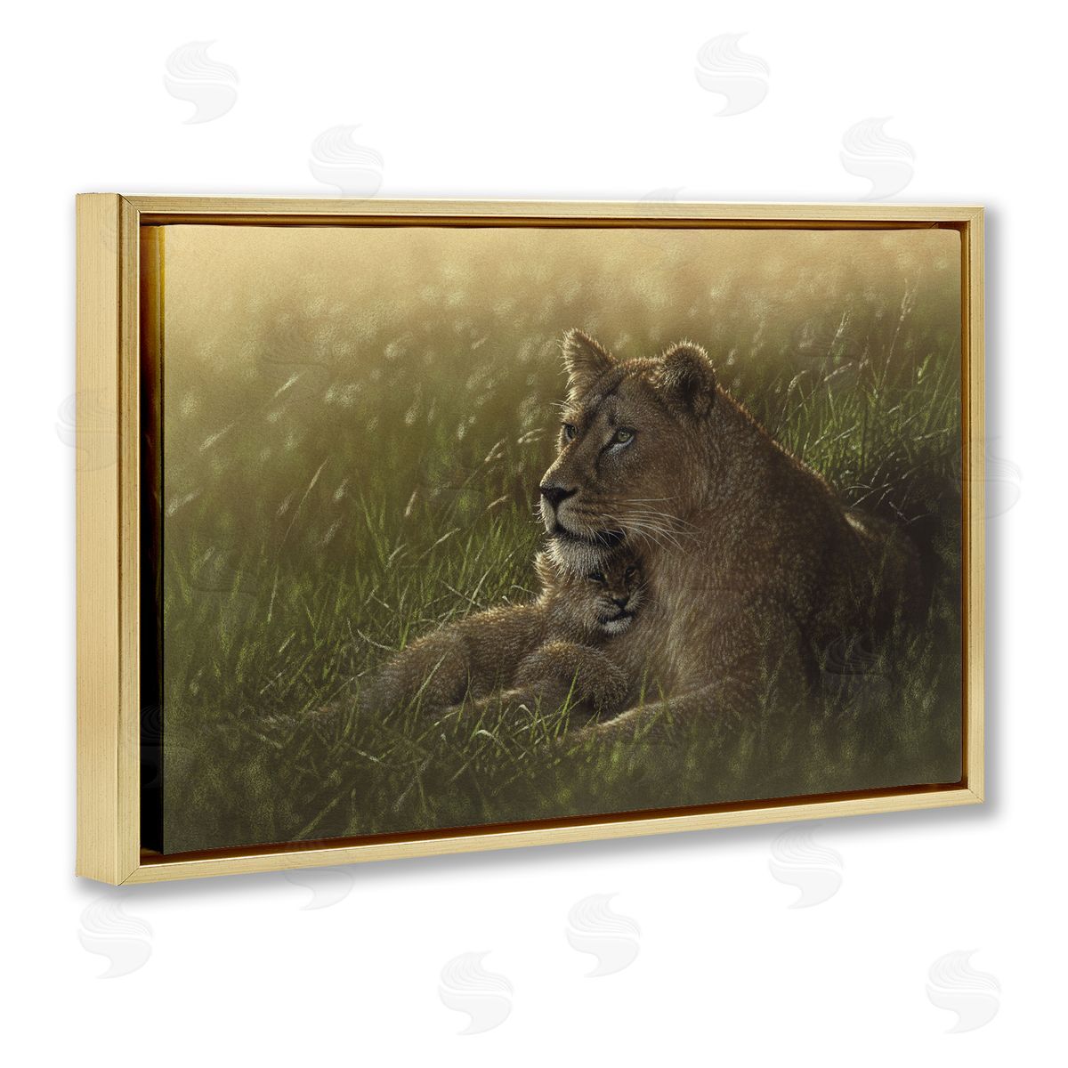 Collin Bogle Safe Haven Lion Cub Canvas Wall Art Print