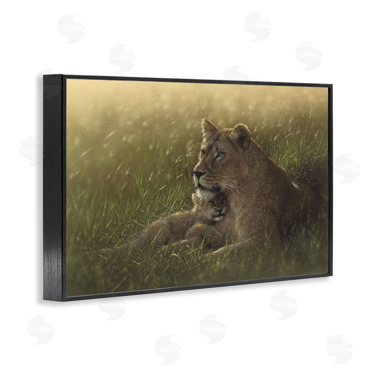 Collin Bogle Safe Haven Lion Cub Canvas Wall Art Print