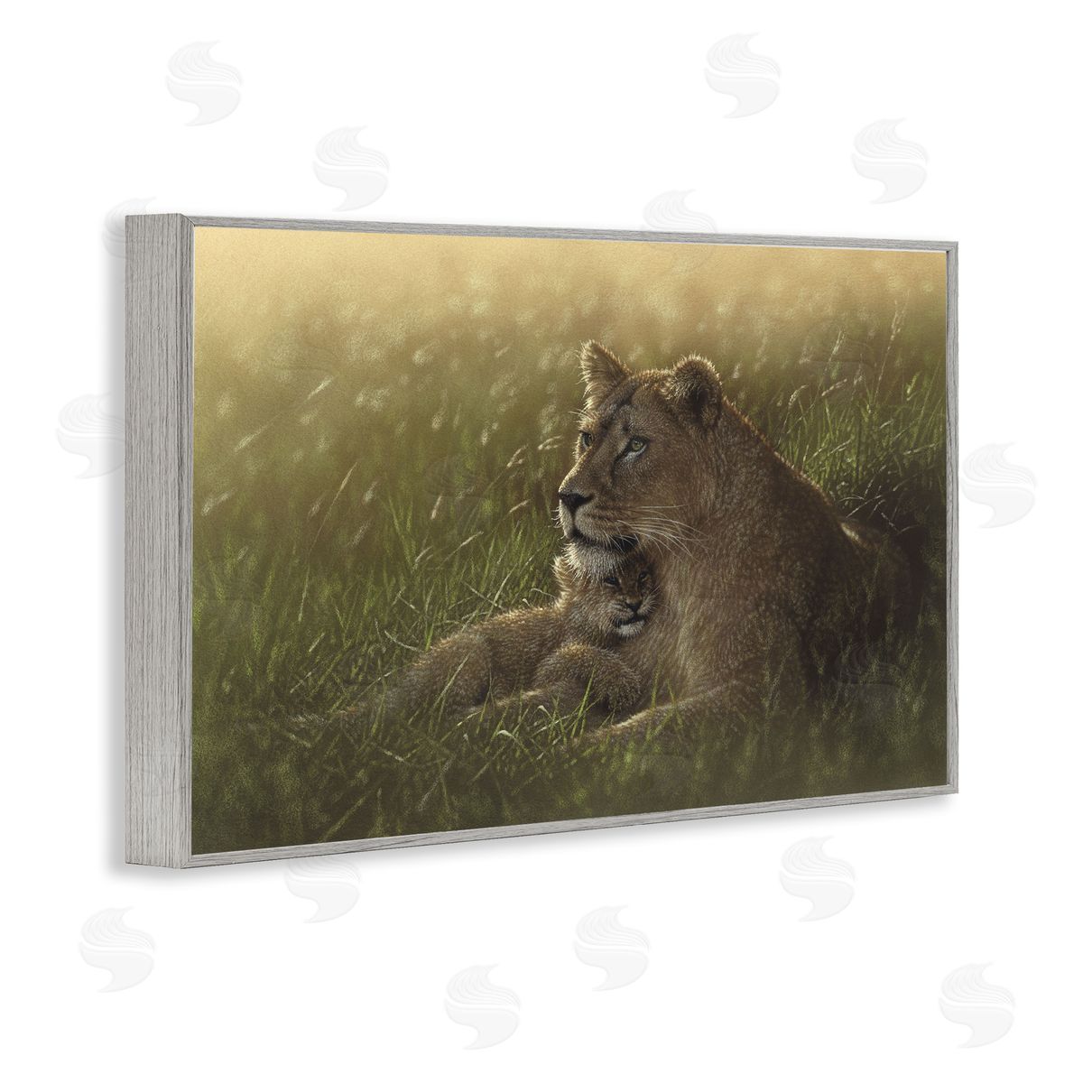 Collin Bogle Safe Haven Lion Cub Canvas Wall Art Print