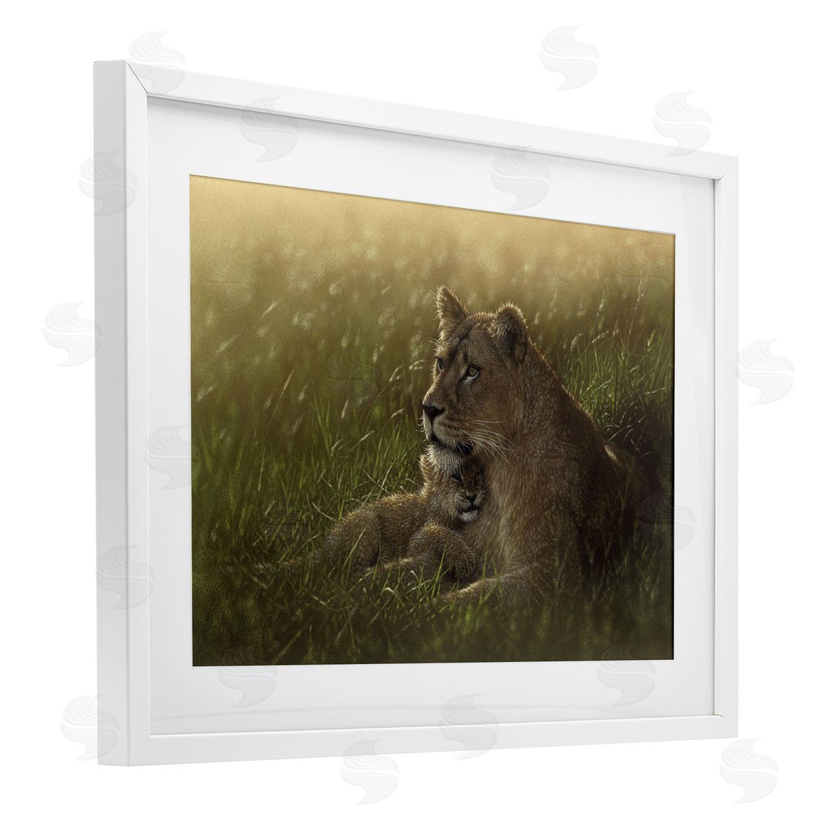 Collin Bogle Safe Haven Lion Cub Canvas Wall Art Print