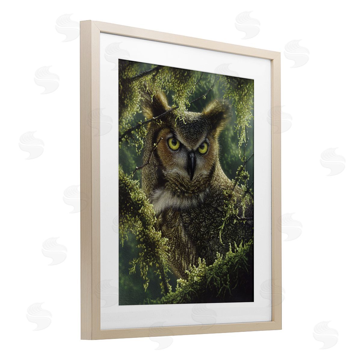 Collin Bogle Watching And Waiting Owl Canvas Wall Art Print