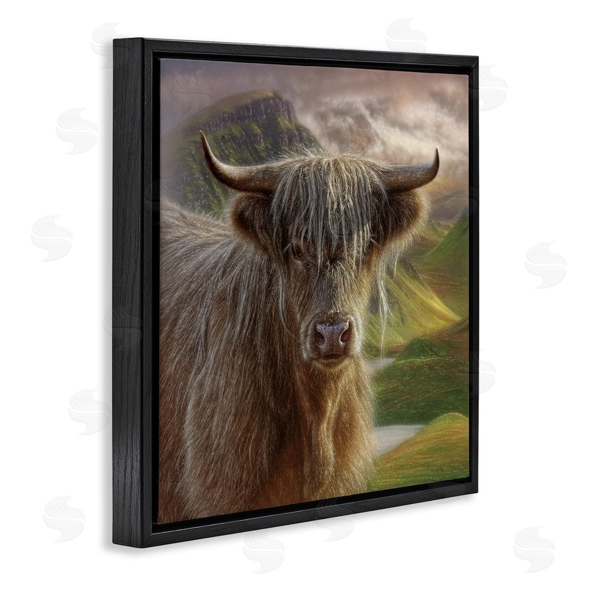 Collin Bogle Butterscotch Highland Cow Canvas Wall Art Print