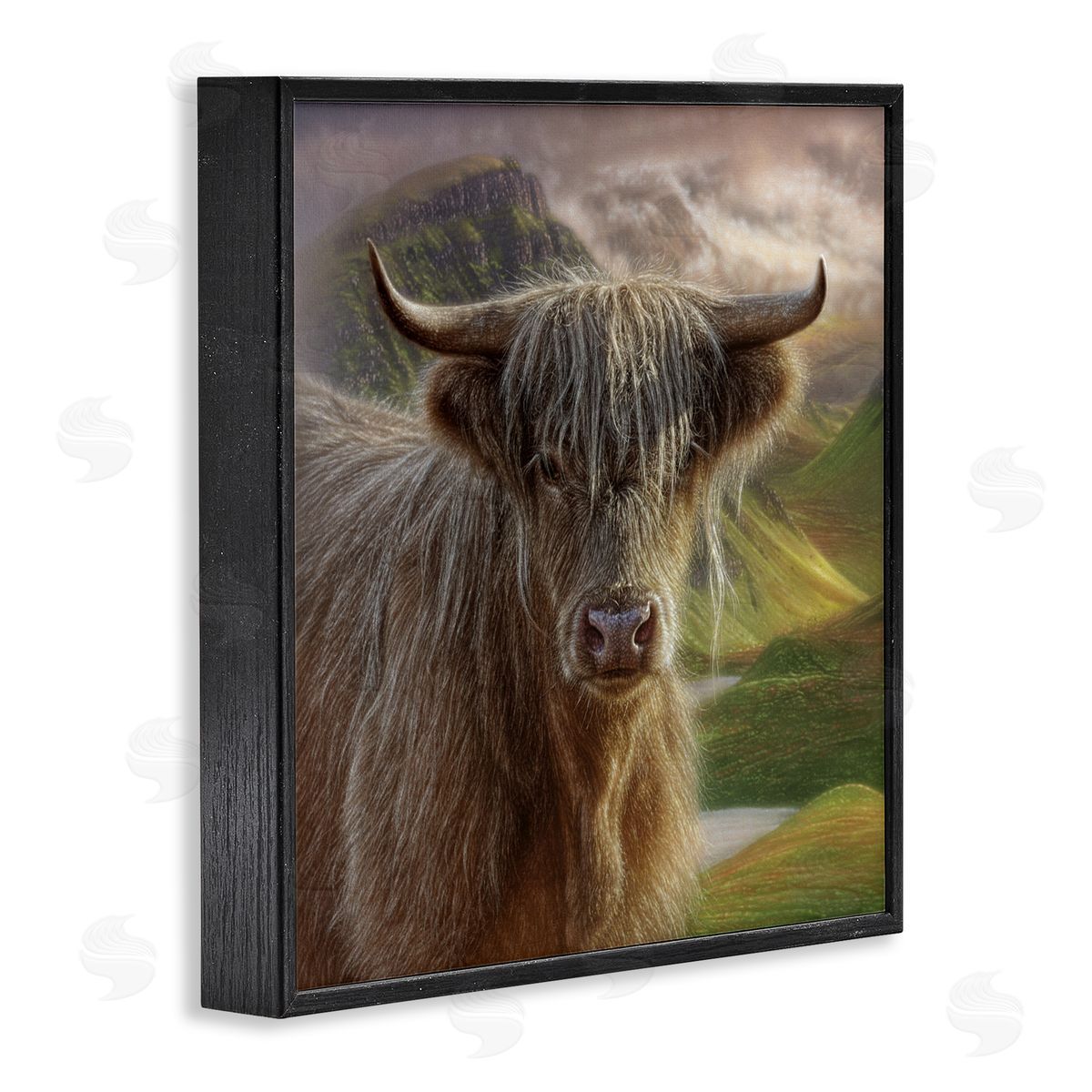 Collin Bogle Butterscotch Highland Cow Canvas Wall Art Print
