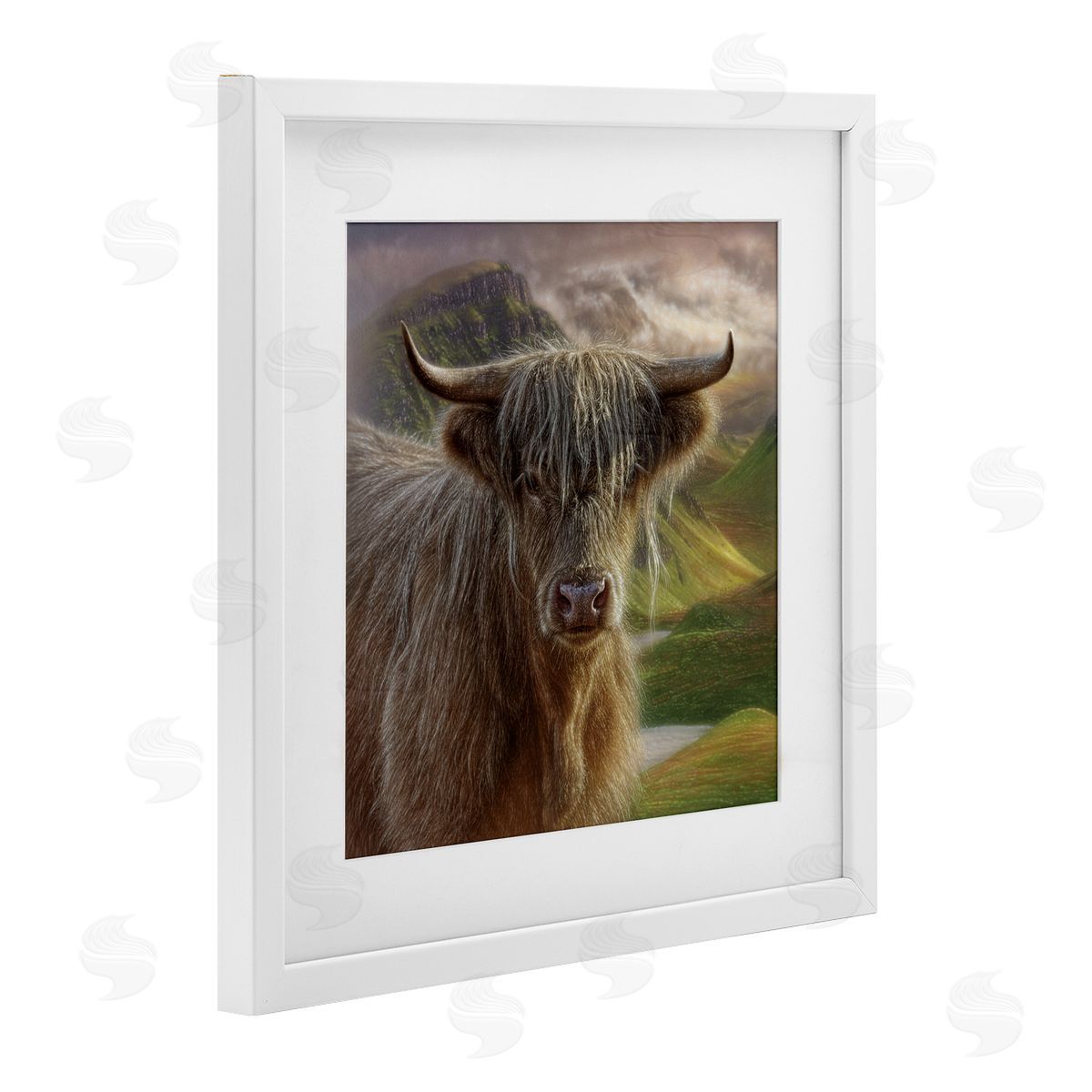 Collin Bogle Butterscotch Highland Cow Canvas Wall Art Print