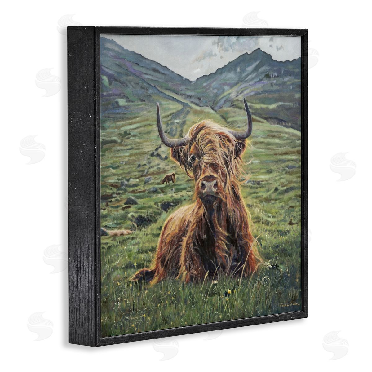 Carrie Goller Windblown Cattle Mountain Valley Canvas Wall Art Print