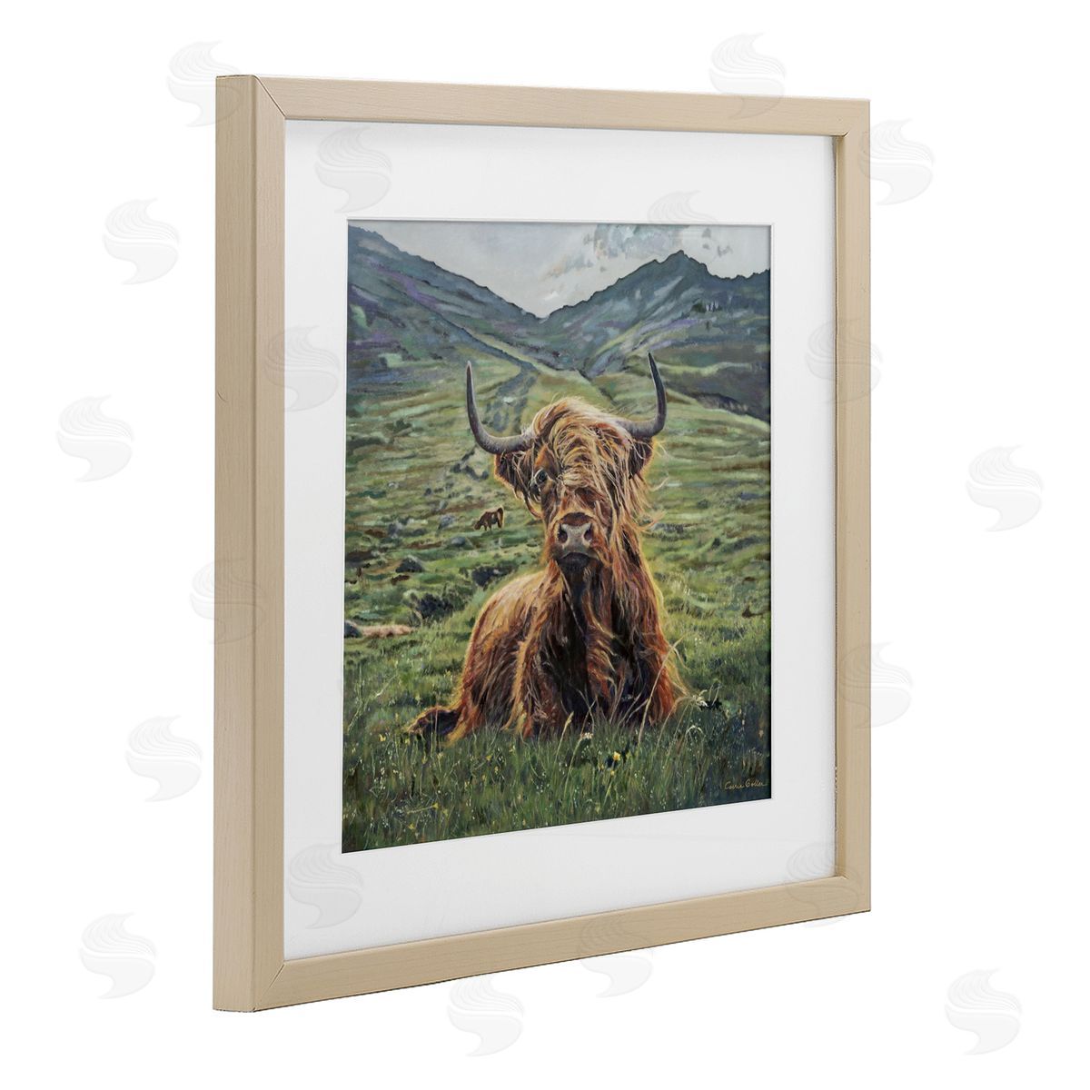 Carrie Goller Windblown Cattle Mountain Valley Canvas Wall Art Print
