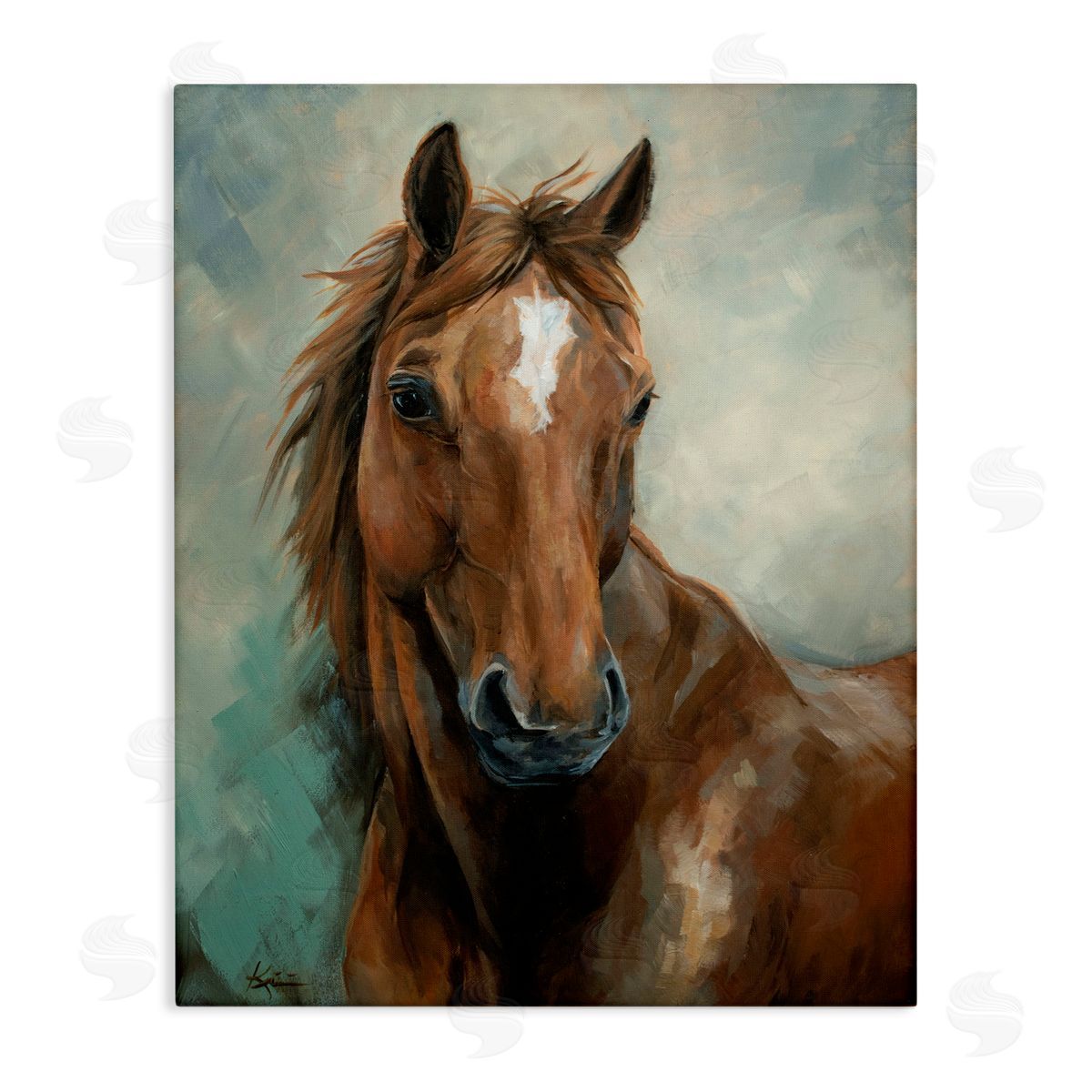 Lindsay Kivi Fine Art Equine Horse Painting Canvas Wall Art Print