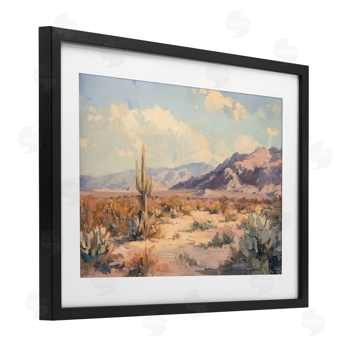 Nina Blue Soft Muted Desert Dreams Canvas Wall Art Print