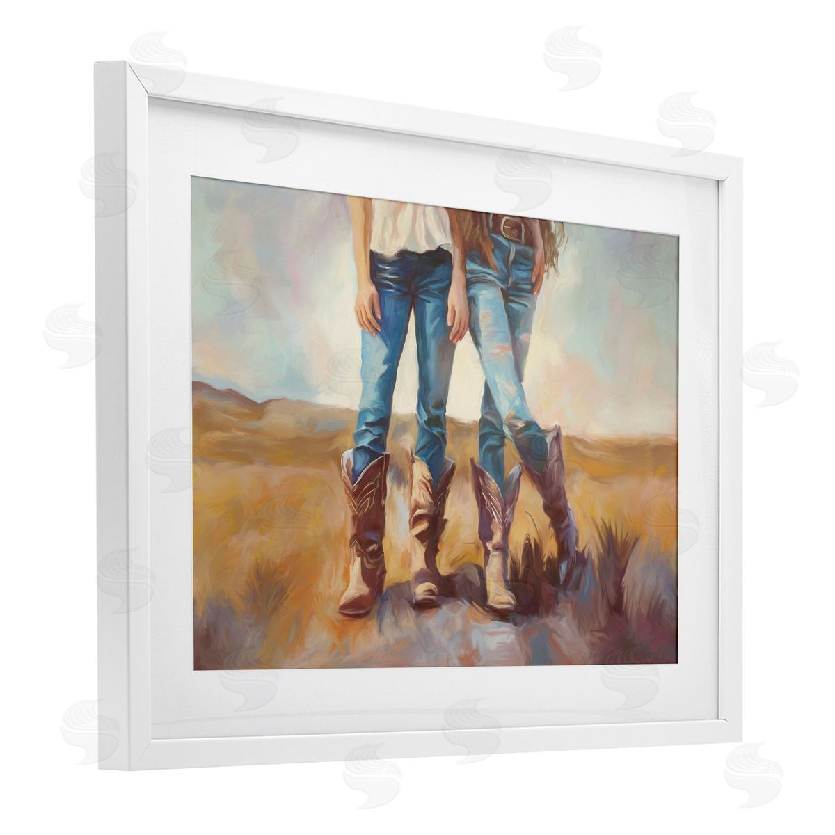 Ramona Murdock All About The Cowboy Boots Canvas Wall Art Print