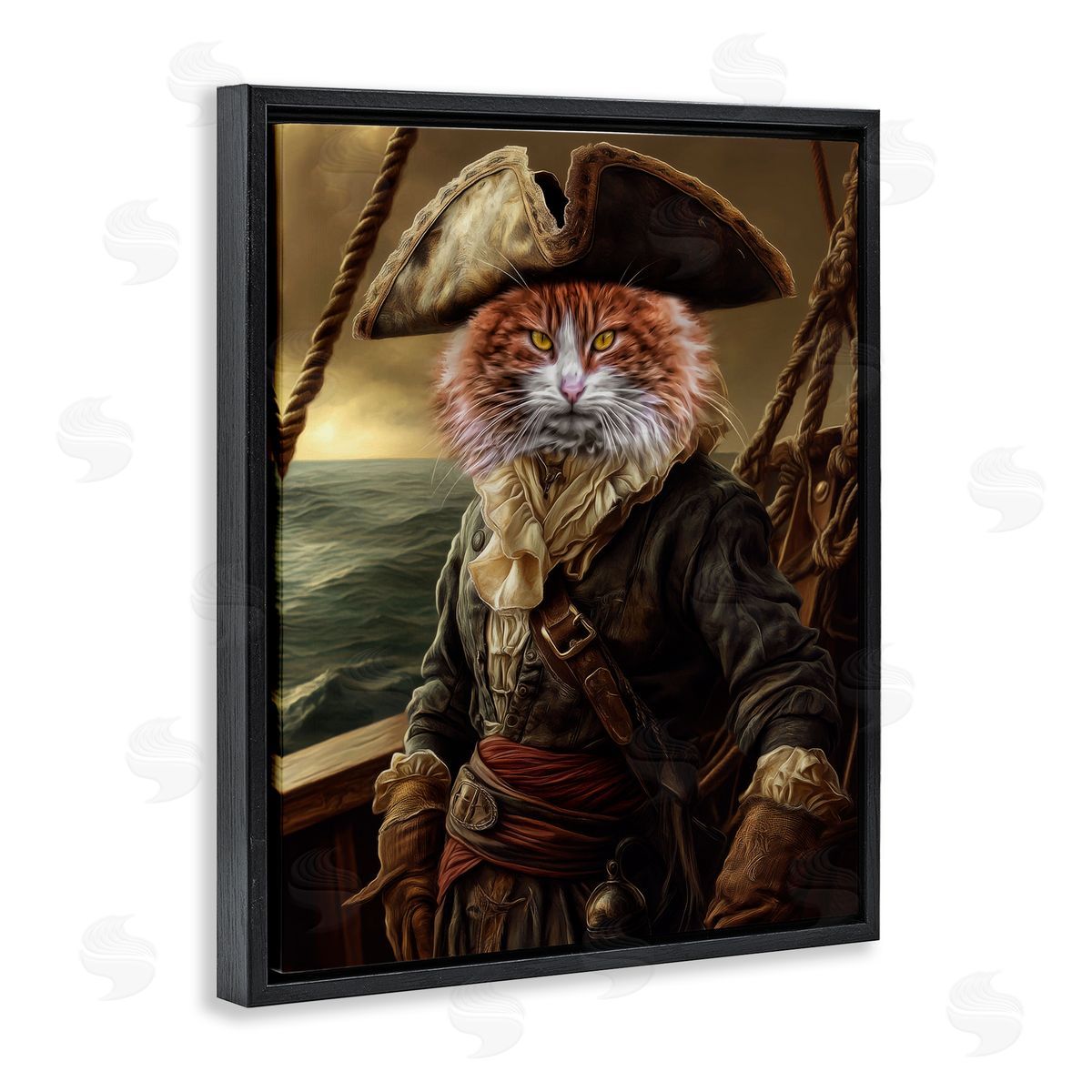 Kelley Parker Swashbuckling Whiskers Cat Canvas Wall Art Print