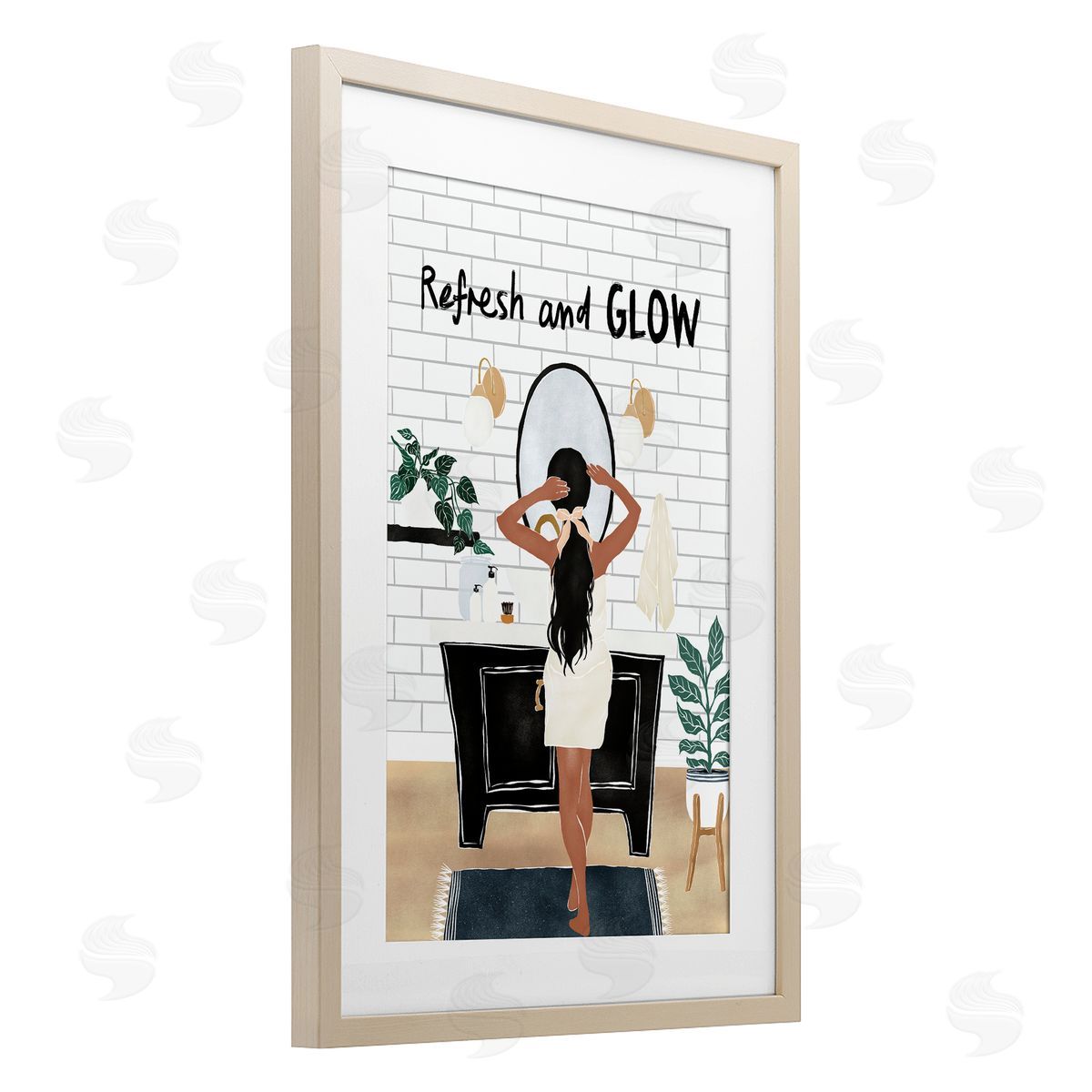 JJ Design House LLC Refresh And Glow Beauty Canvas Wall Art Print