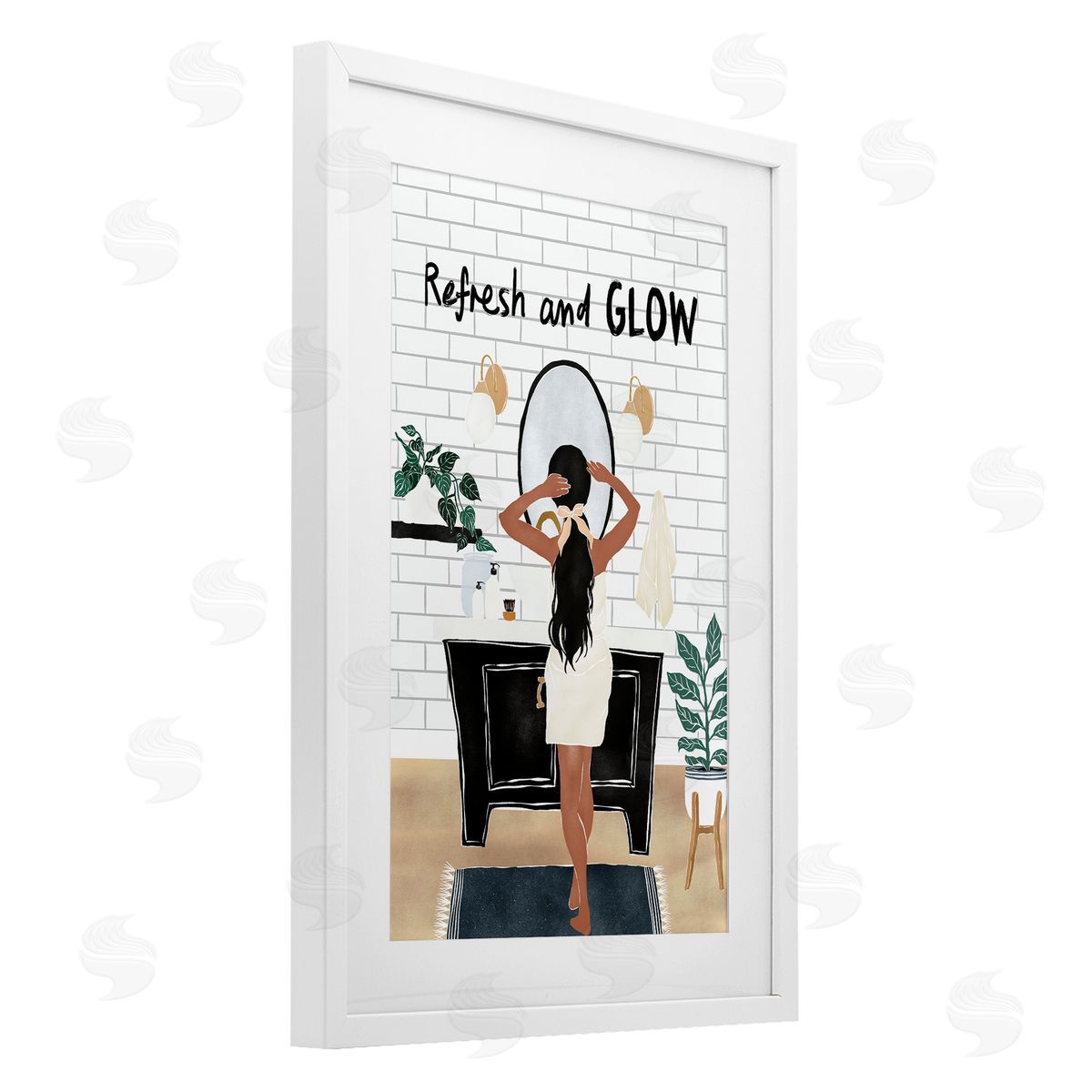 JJ Design House LLC Refresh And Glow Beauty Canvas Wall Art Print