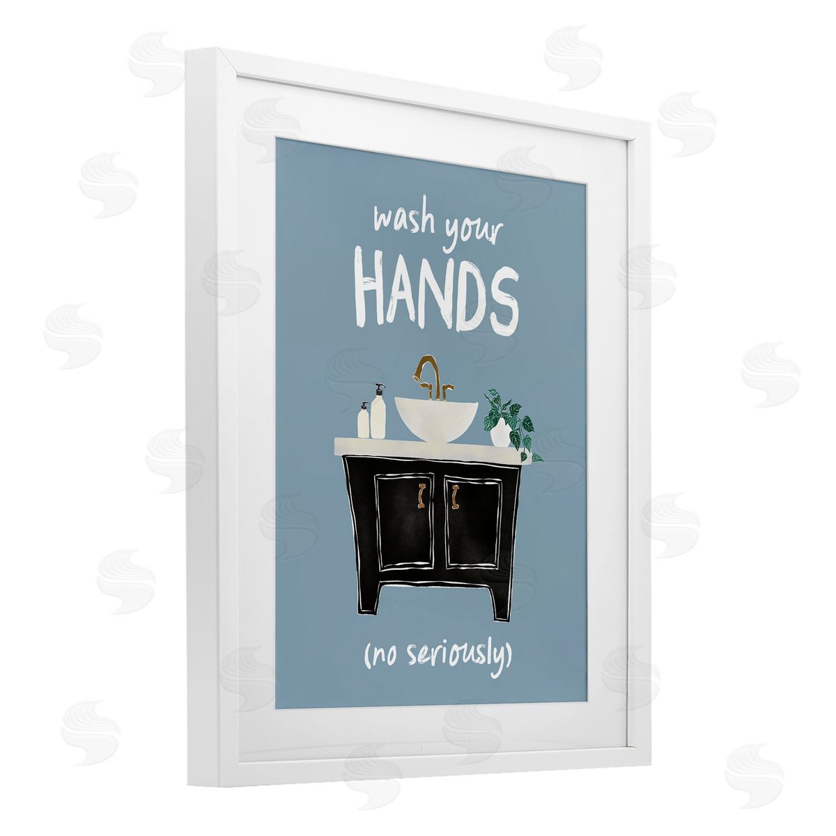 JJ Design House LLC Wash Your Hands Seriously Canvas Wall Art Print