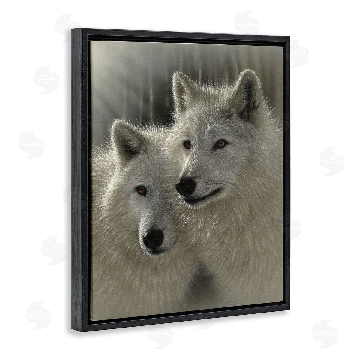 Collin Bogle Sunlit Soulmates Wolves Canvas Wall Art Print