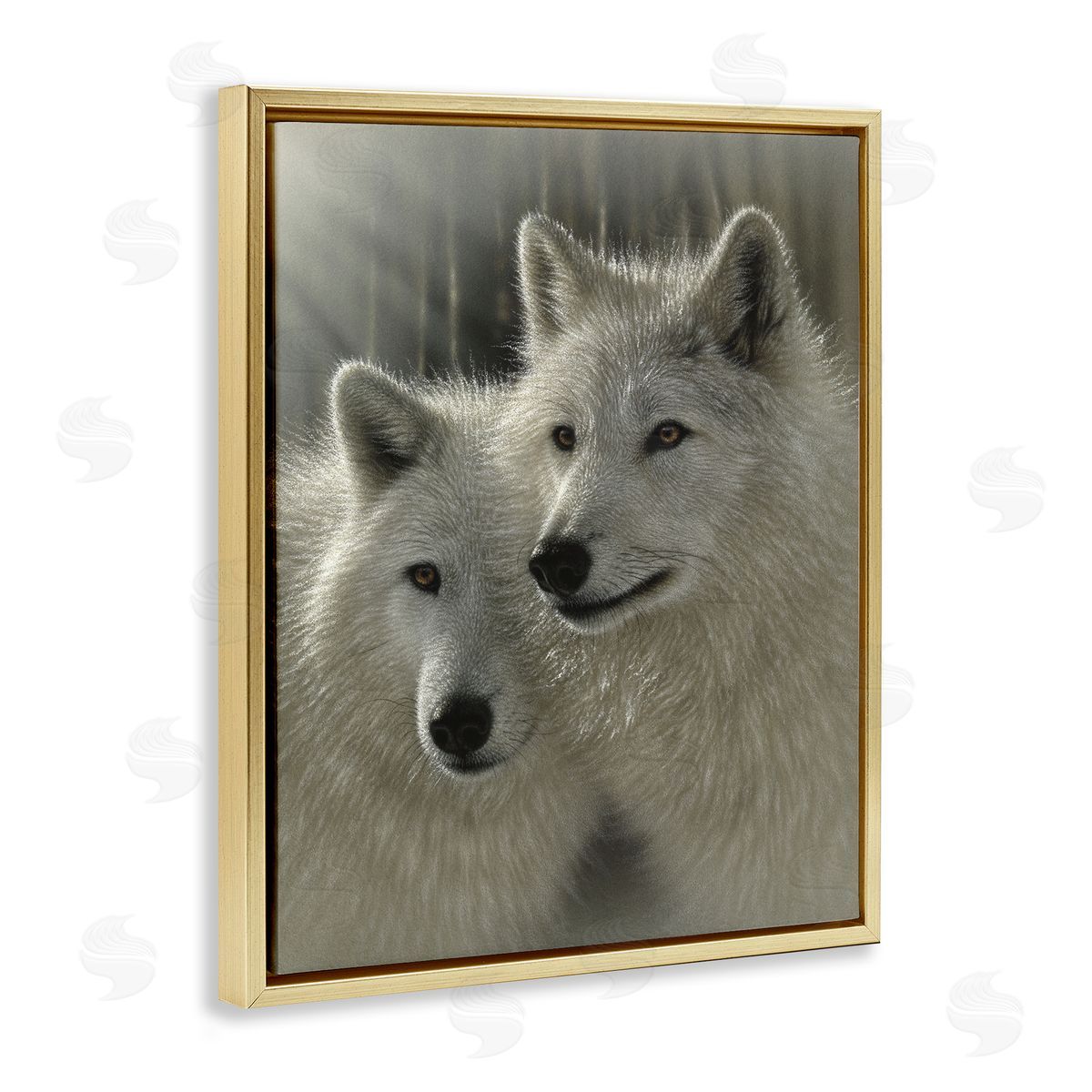 Collin Bogle Sunlit Soulmates Wolves Canvas Wall Art Print