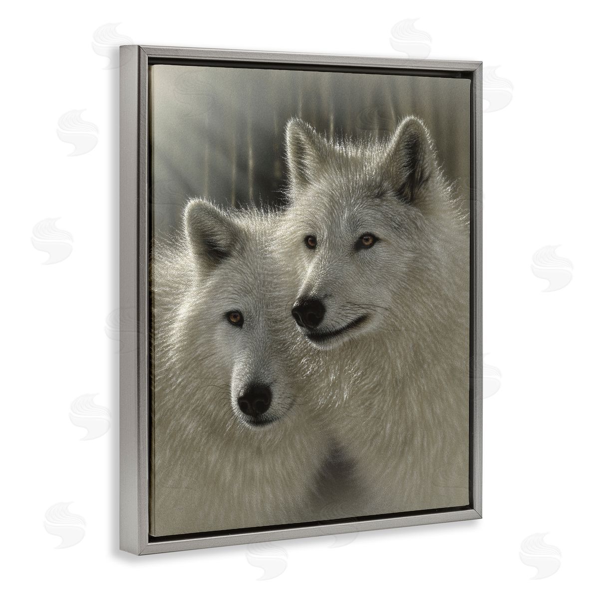 Collin Bogle Sunlit Soulmates Wolves Canvas Wall Art Print