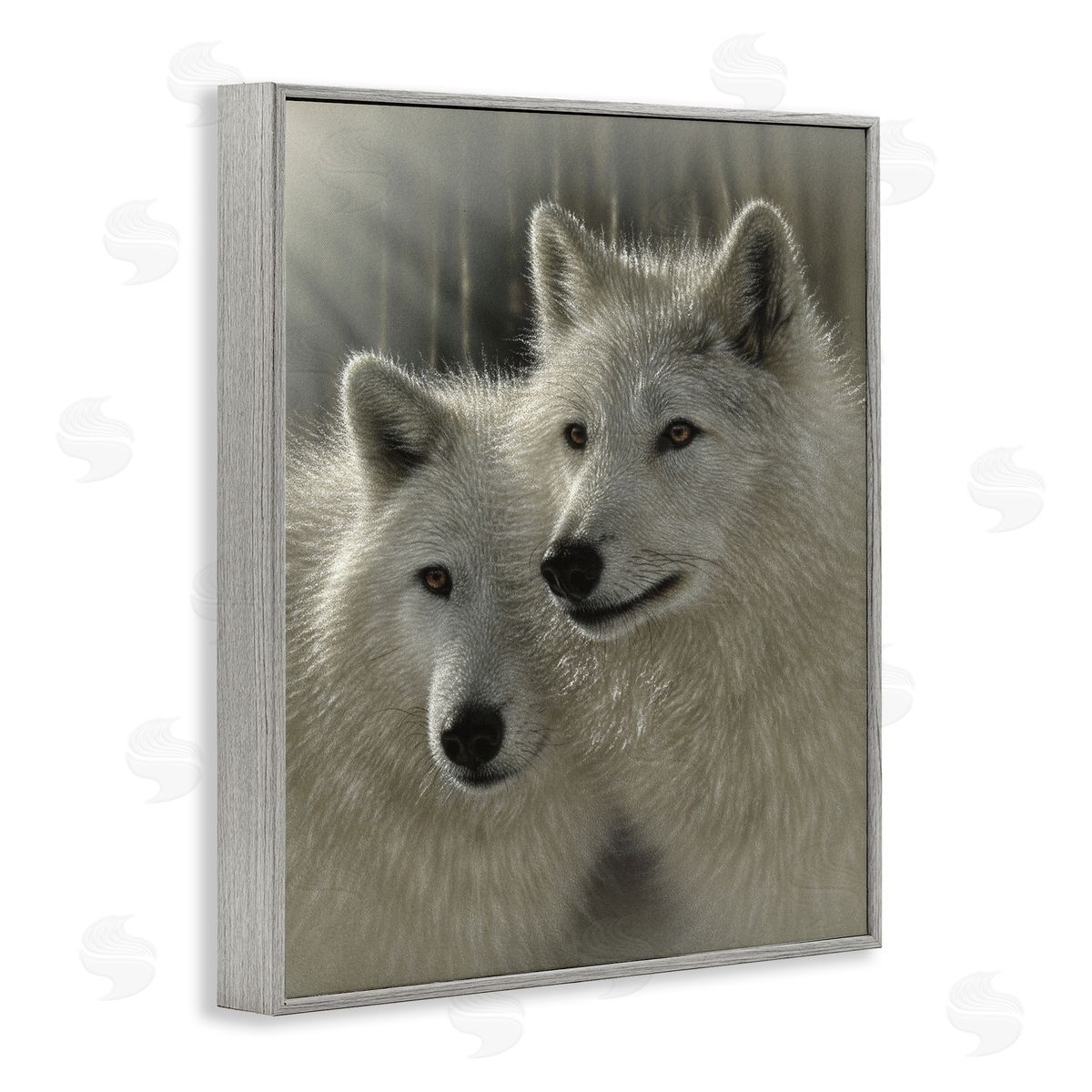Collin Bogle Sunlit Soulmates Wolves Canvas Wall Art Print
