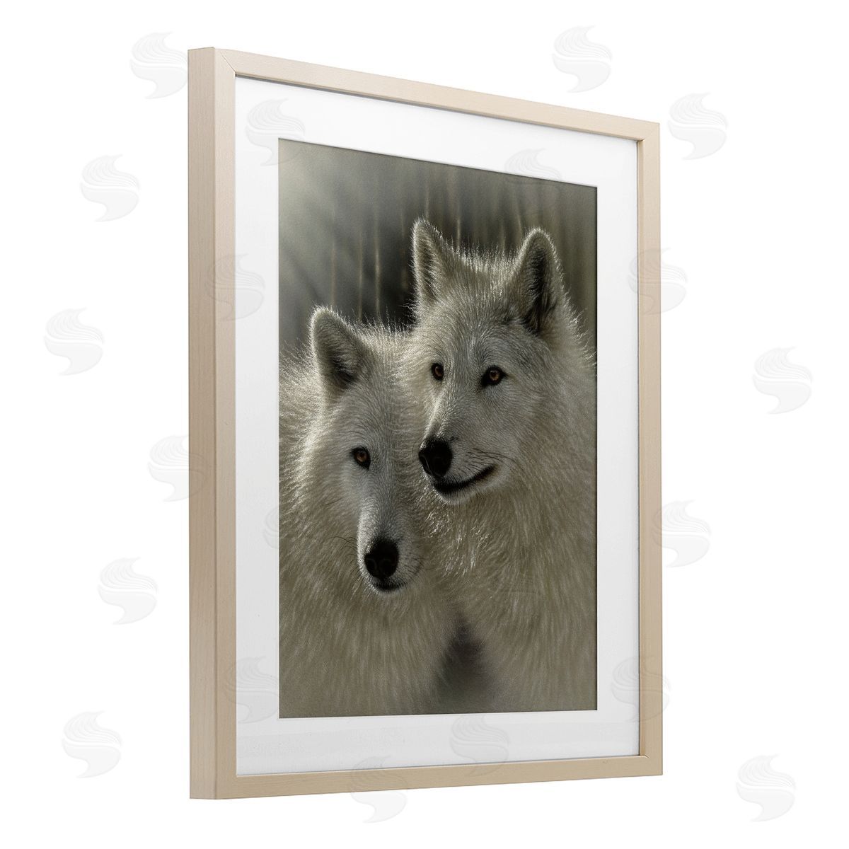 Collin Bogle Sunlit Soulmates Wolves Canvas Wall Art Print