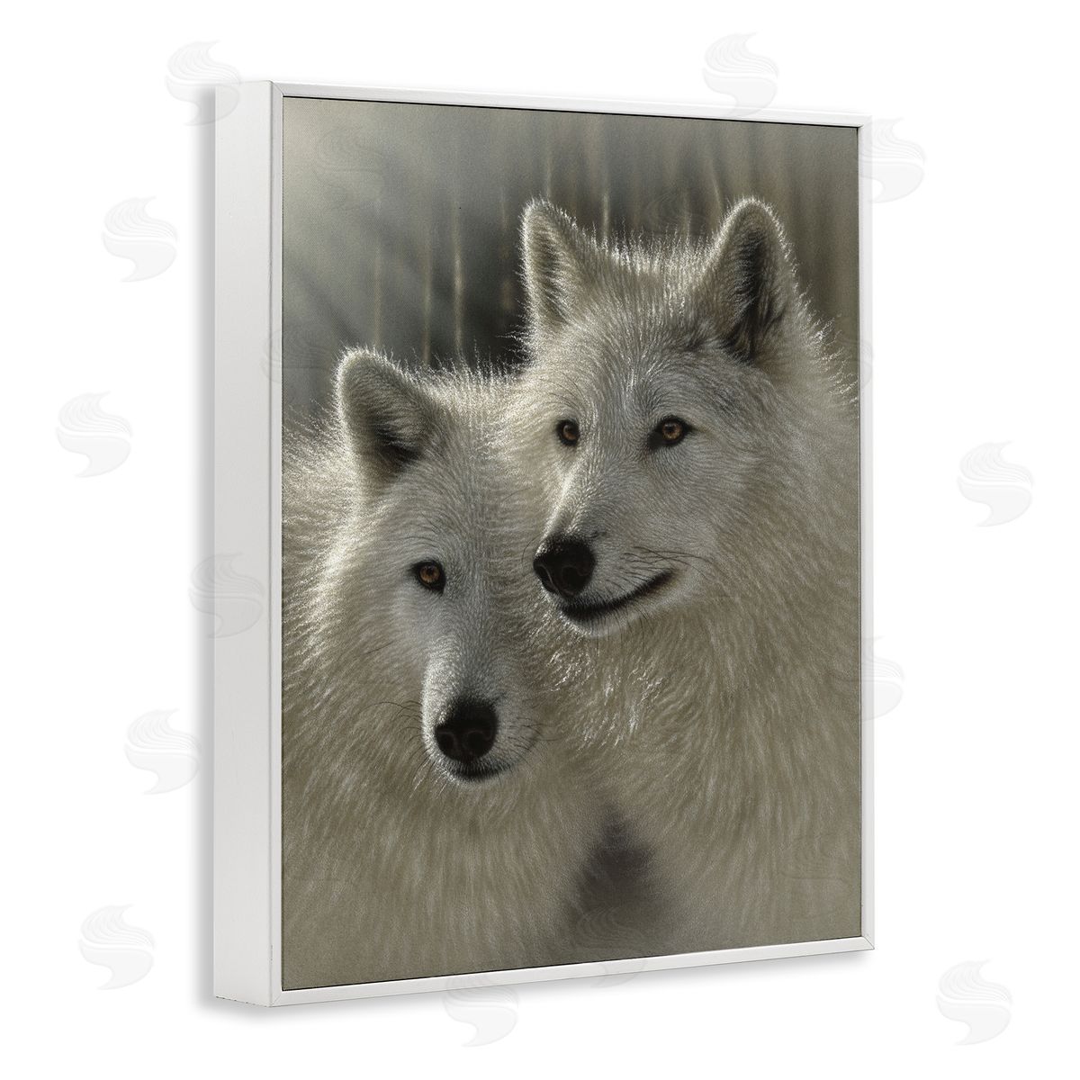 Collin Bogle Sunlit Soulmates Wolves Canvas Wall Art Print