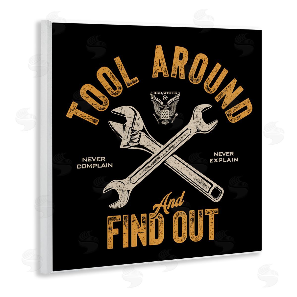 Jedco Brands, Inc. Tool Around & Find Out Canvas Wall Art Print